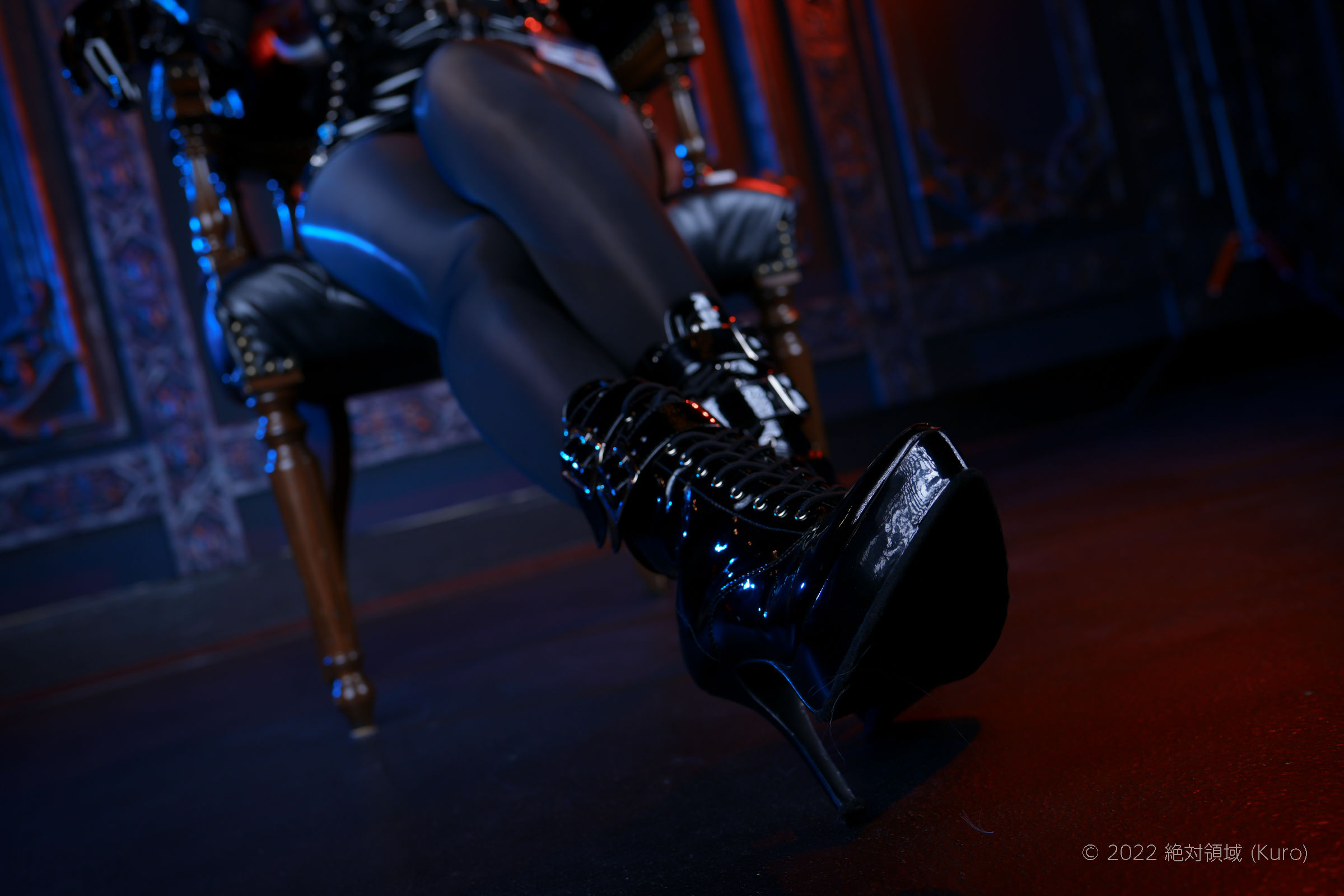 [Cosplay] [Zettai Ryoiki] Kuro くろ - BLACK ENAMEL NURSE