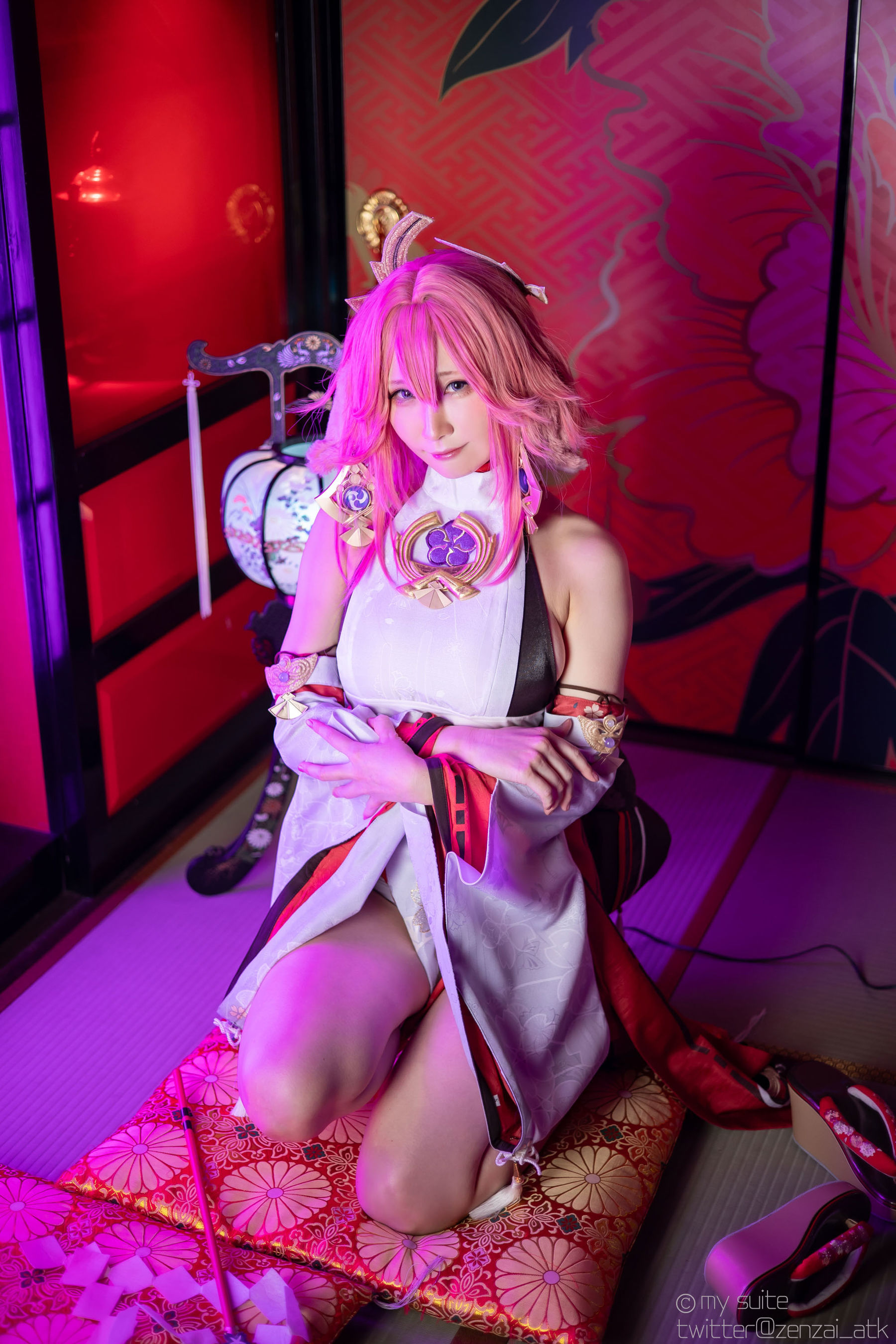 [Cosplay] [my suite] Atsuki あつき - Genshin Impact Yae Miko & Kujou Sara - 2