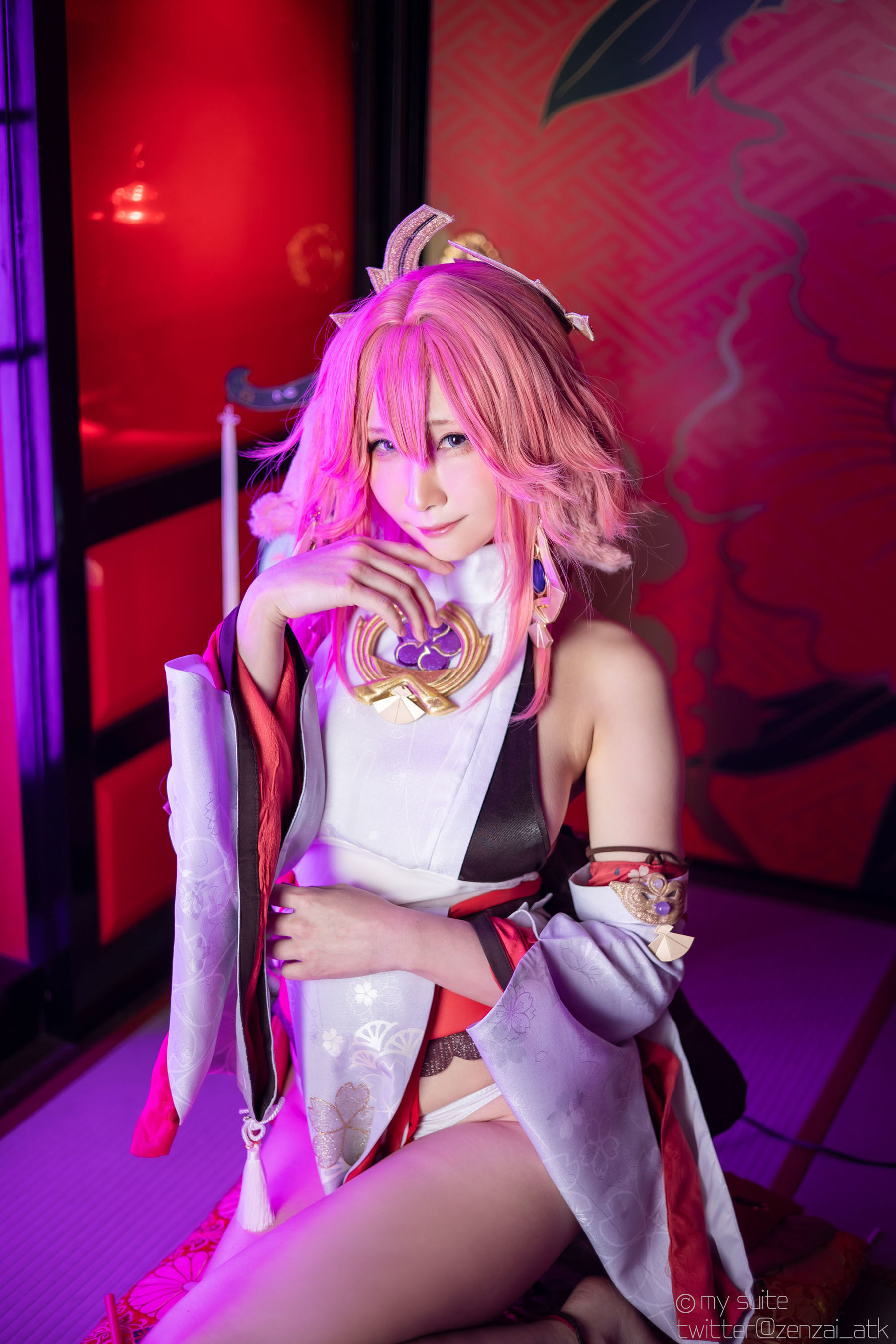 [Cosplay] [my suite] Atsuki あつき - Genshin Impact Yae Miko & Kujou Sara - 2