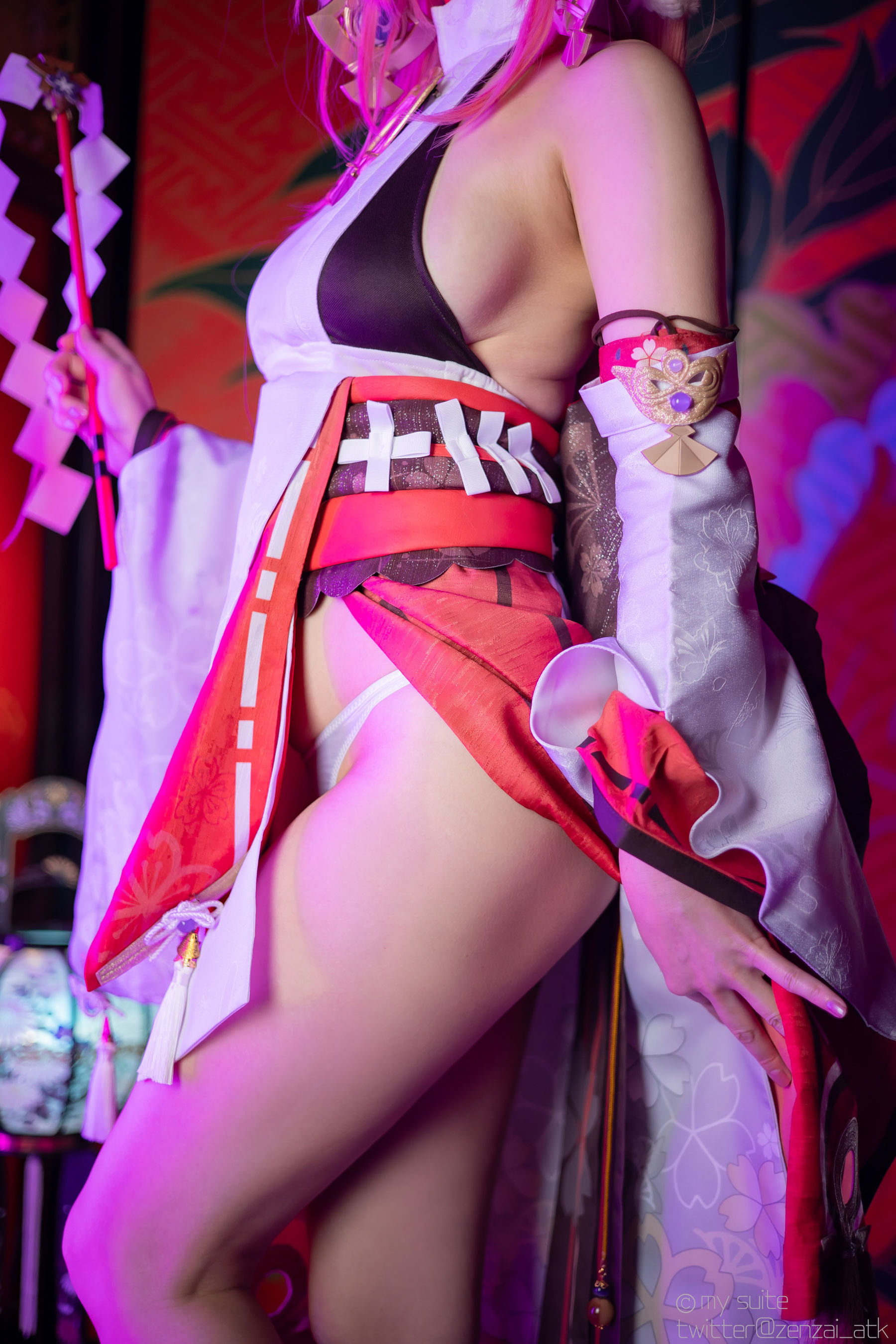 [Cosplay] [my suite] Atsuki あつき - Genshin Impact Yae Miko & Kujou Sara - 2