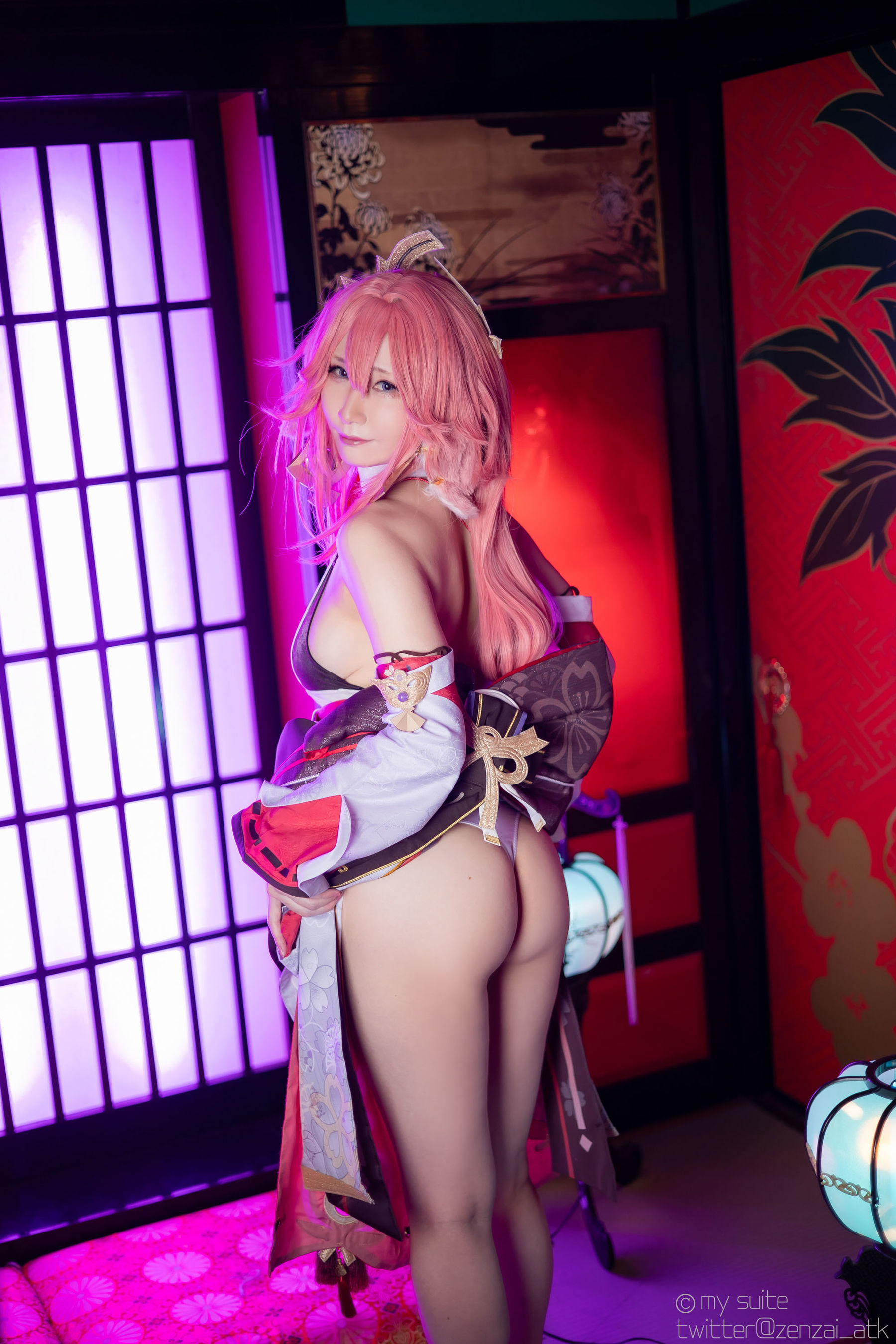 [Cosplay] [my suite] Atsuki あつき - Genshin Impact Yae Miko & Kujou Sara - 2