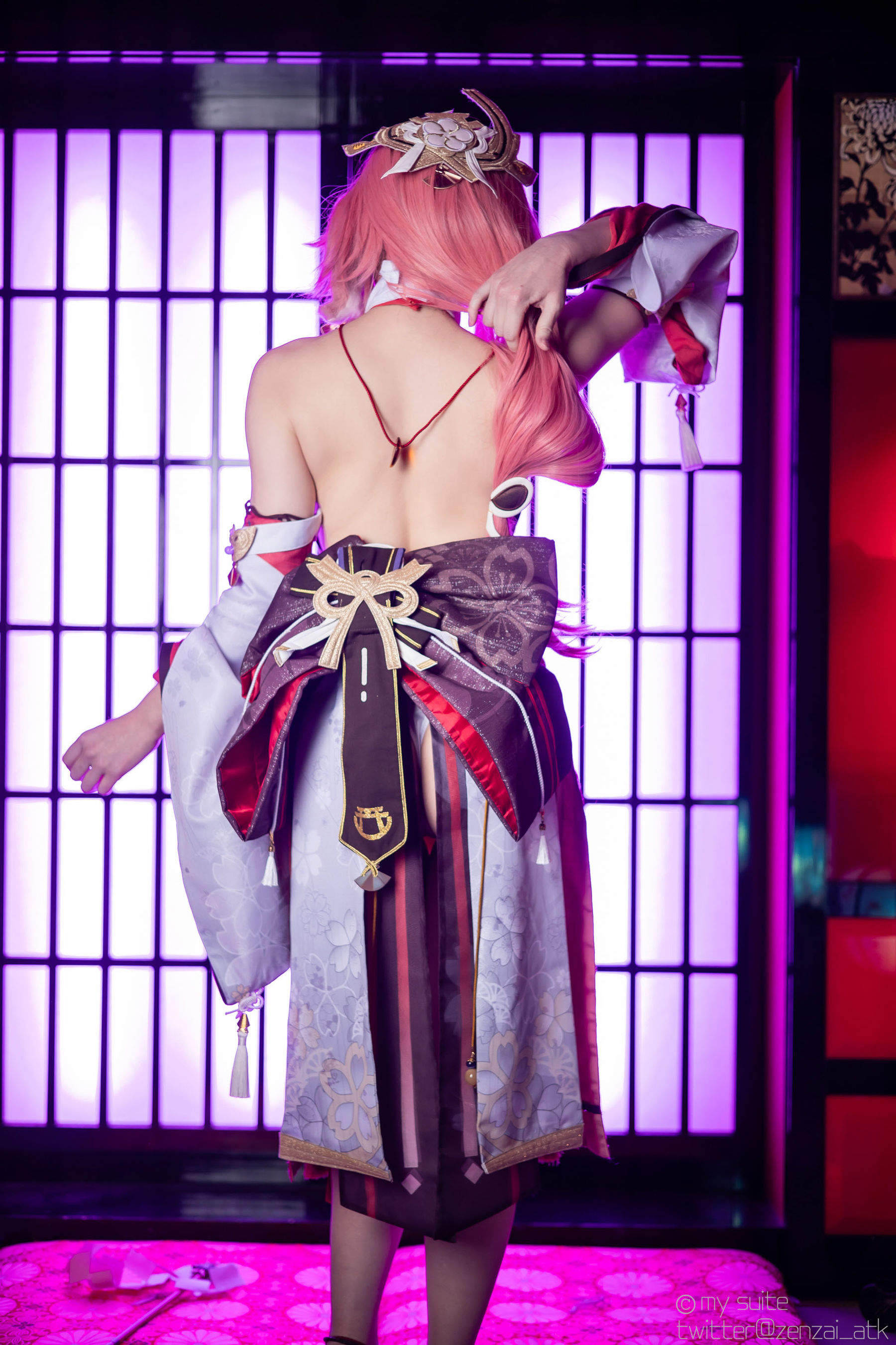 [Cosplay] [my suite] Atsuki あつき - Genshin Impact Yae Miko & Kujou Sara - 2