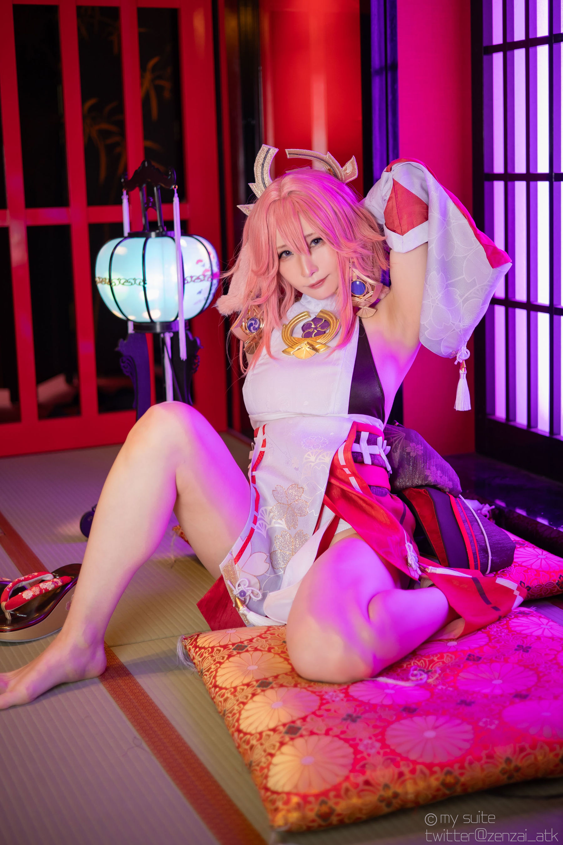 [Cosplay] [my suite] Atsuki あつき - Genshin Impact Yae Miko & Kujou Sara - 2