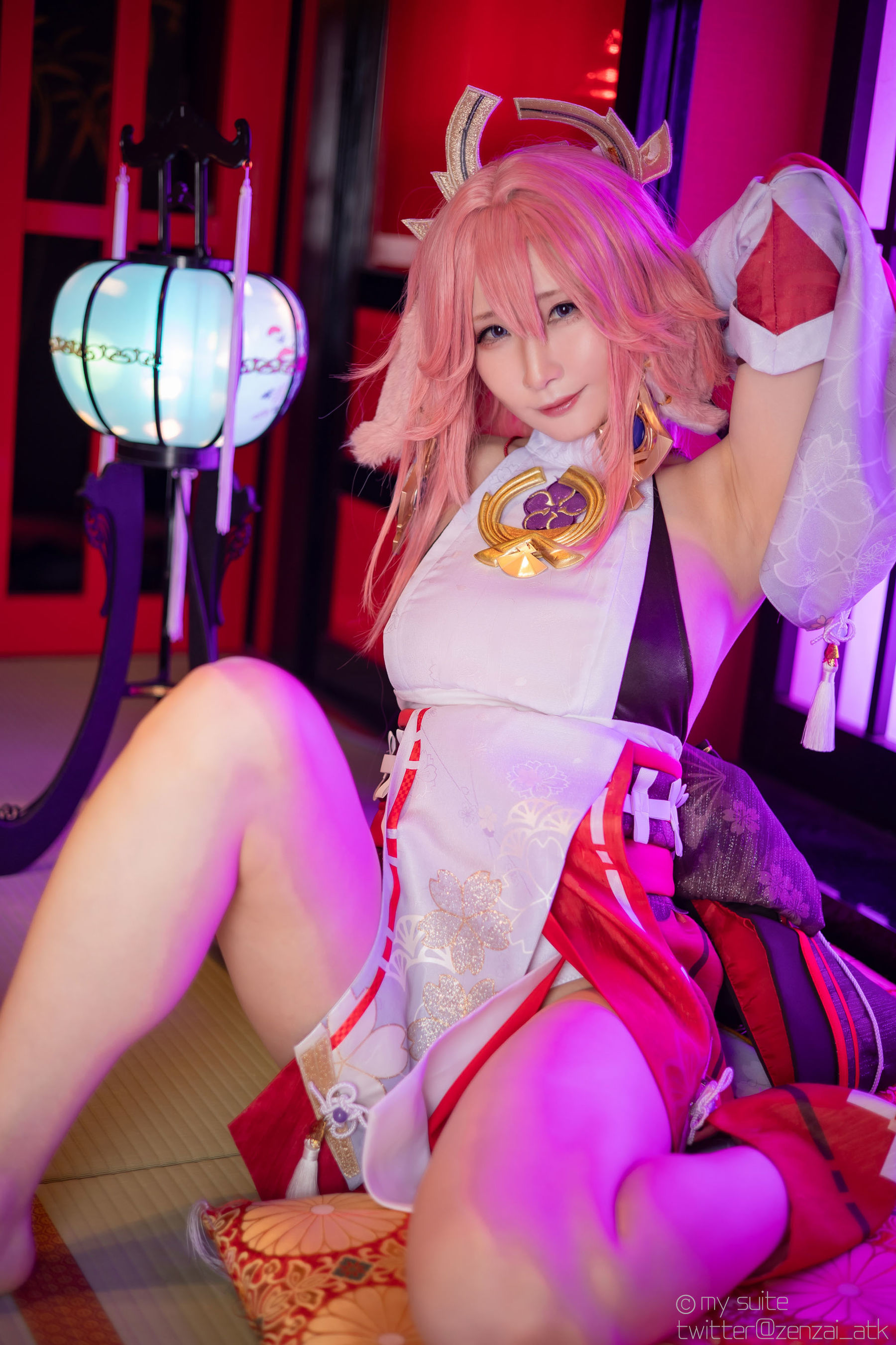 [Cosplay] [my suite] Atsuki あつき - Genshin Impact Yae Miko & Kujou Sara - 2