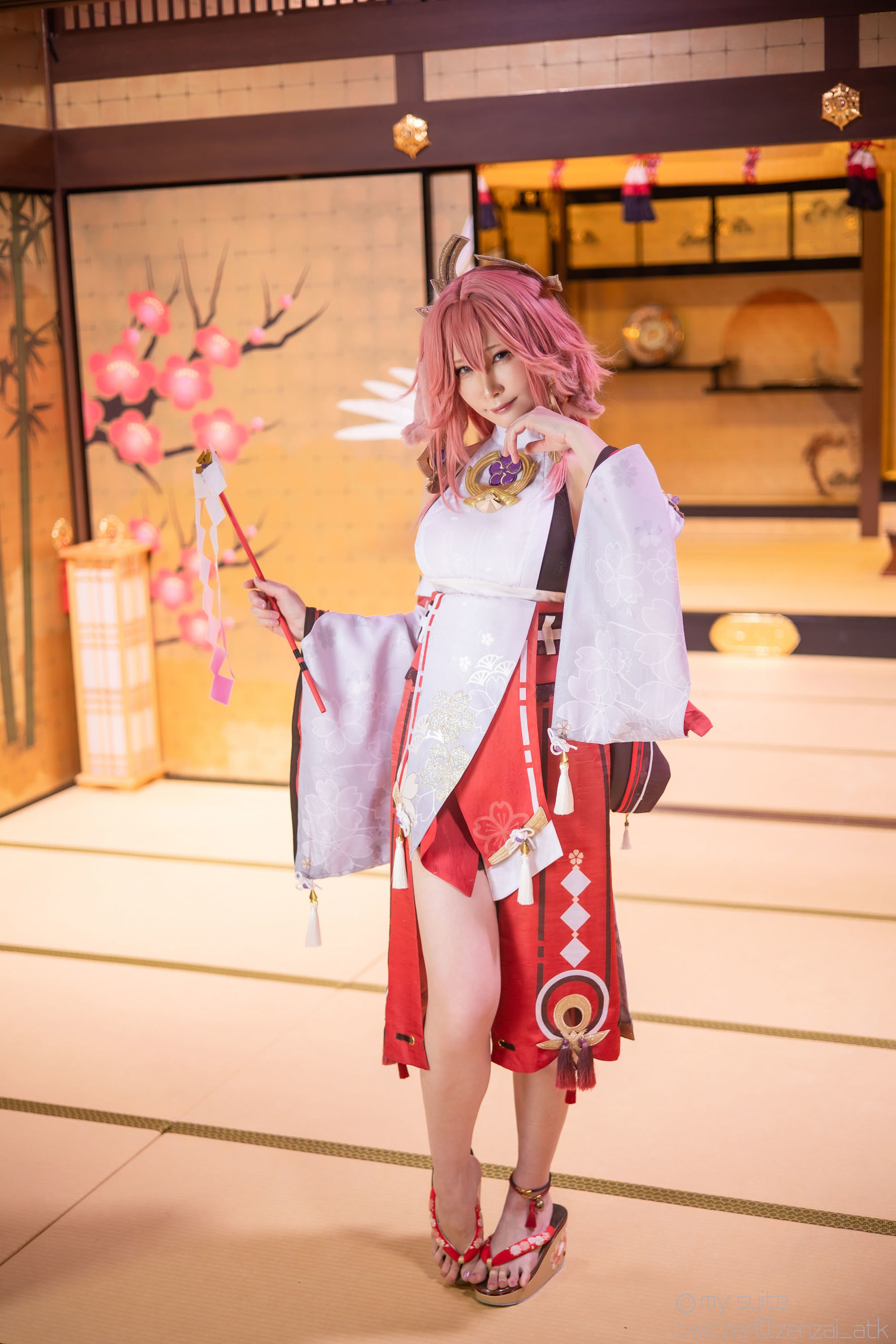 [Cosplay] [my suite] Atsuki あつき - Genshin Impact Yae Miko & Kujou Sara - 2