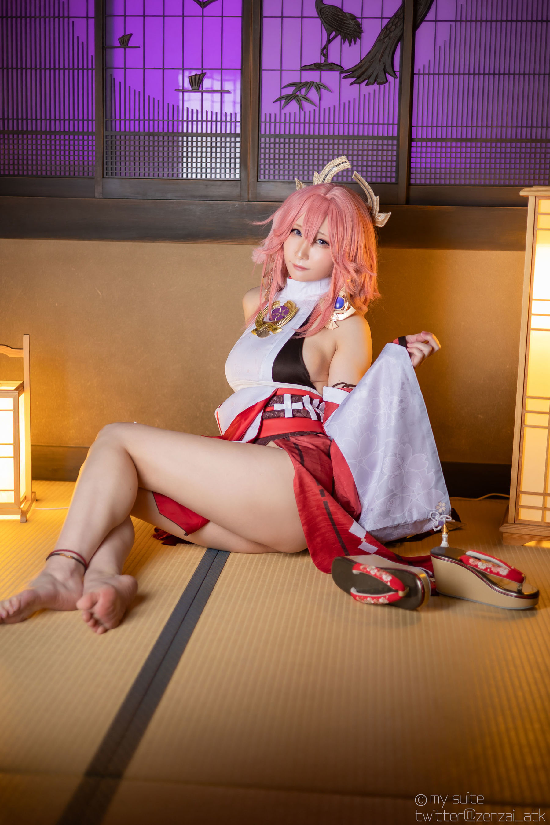 [Cosplay] [my suite] Atsuki あつき - Genshin Impact Yae Miko & Kujou Sara - 2