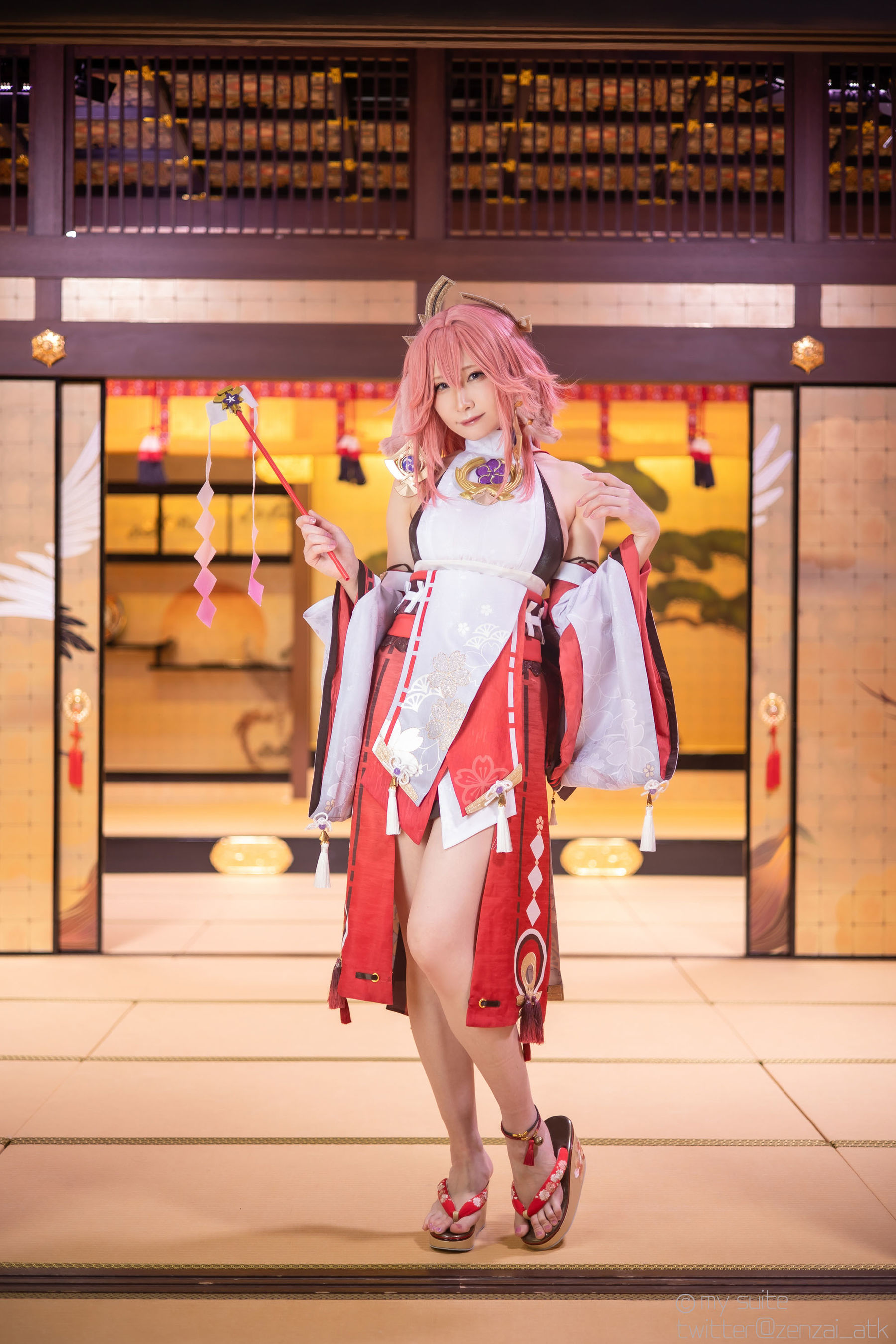[Cosplay] [my suite] Atsuki あつき - Genshin Impact Yae Miko & Kujou Sara - 2