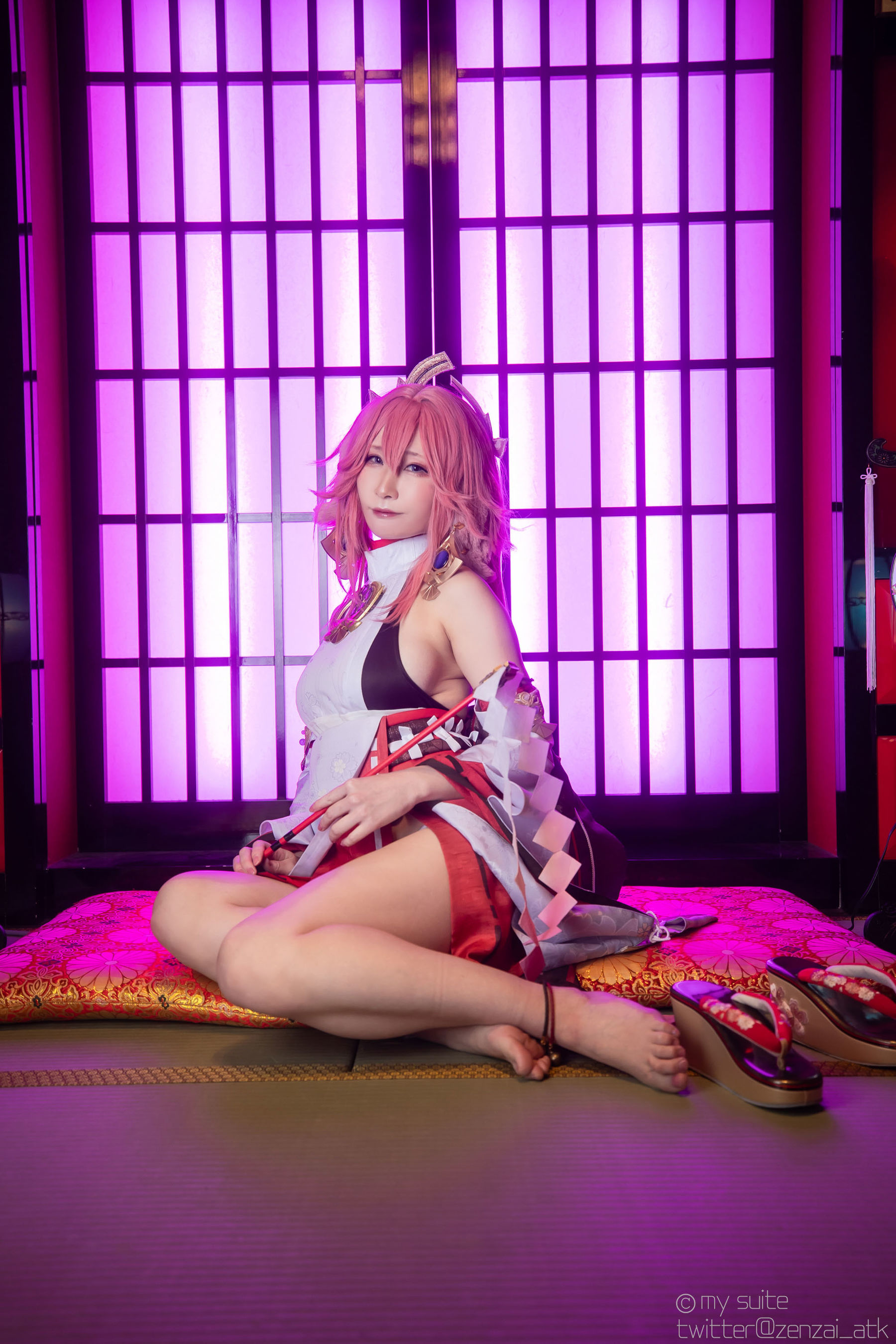 [Cosplay] [my suite] Atsuki あつき - Genshin Impact Yae Miko & Kujou Sara - 2