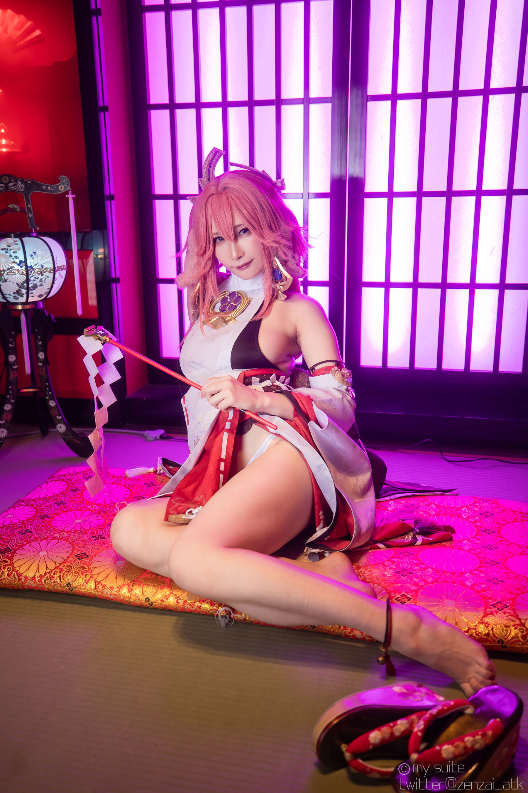 [Cosplay] [my suite] Atsuki あつき - Genshin Impact Yae Miko & Kujou Sara - 2