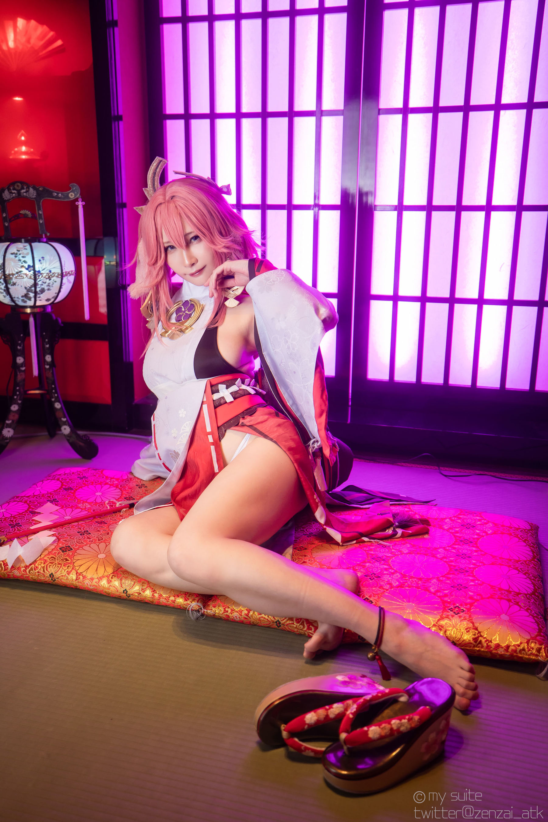 [Cosplay] [my suite] Atsuki あつき - Genshin Impact Yae Miko & Kujou Sara - 2