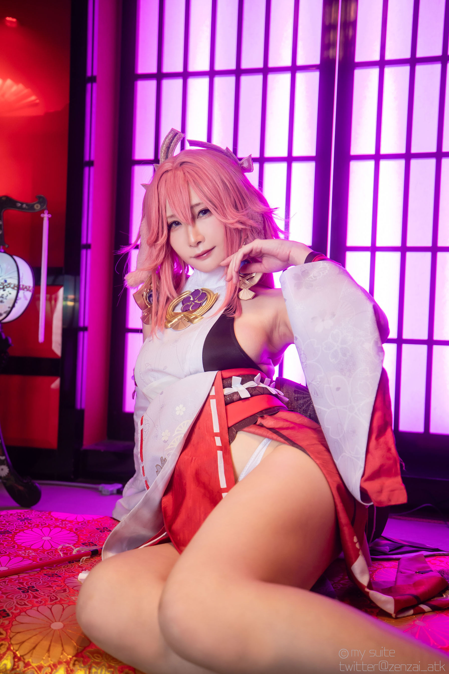 [Cosplay] [my suite] Atsuki あつき - Genshin Impact Yae Miko & Kujou Sara - 2