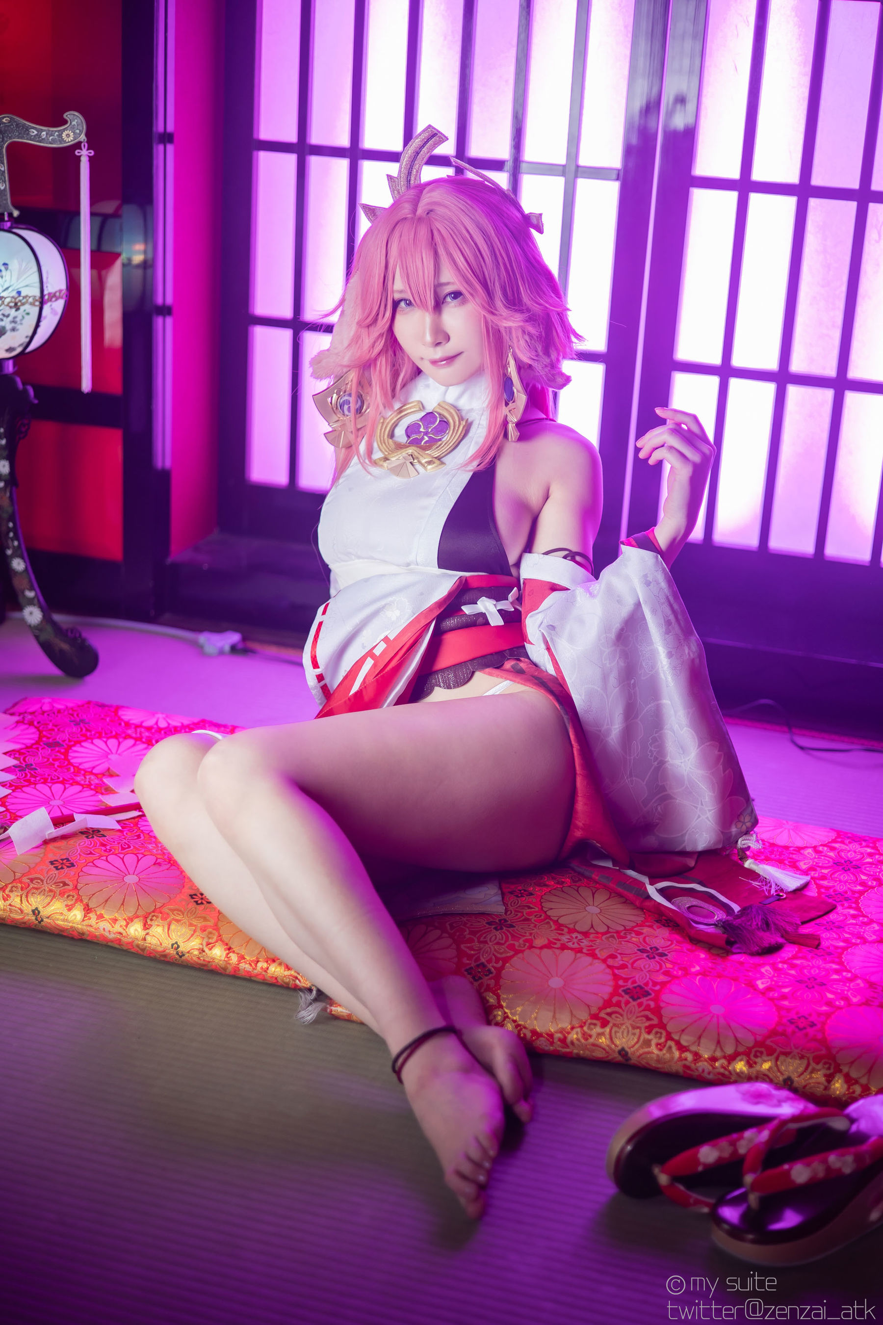 [Cosplay] [my suite] Atsuki あつき - Genshin Impact Yae Miko & Kujou Sara - 2