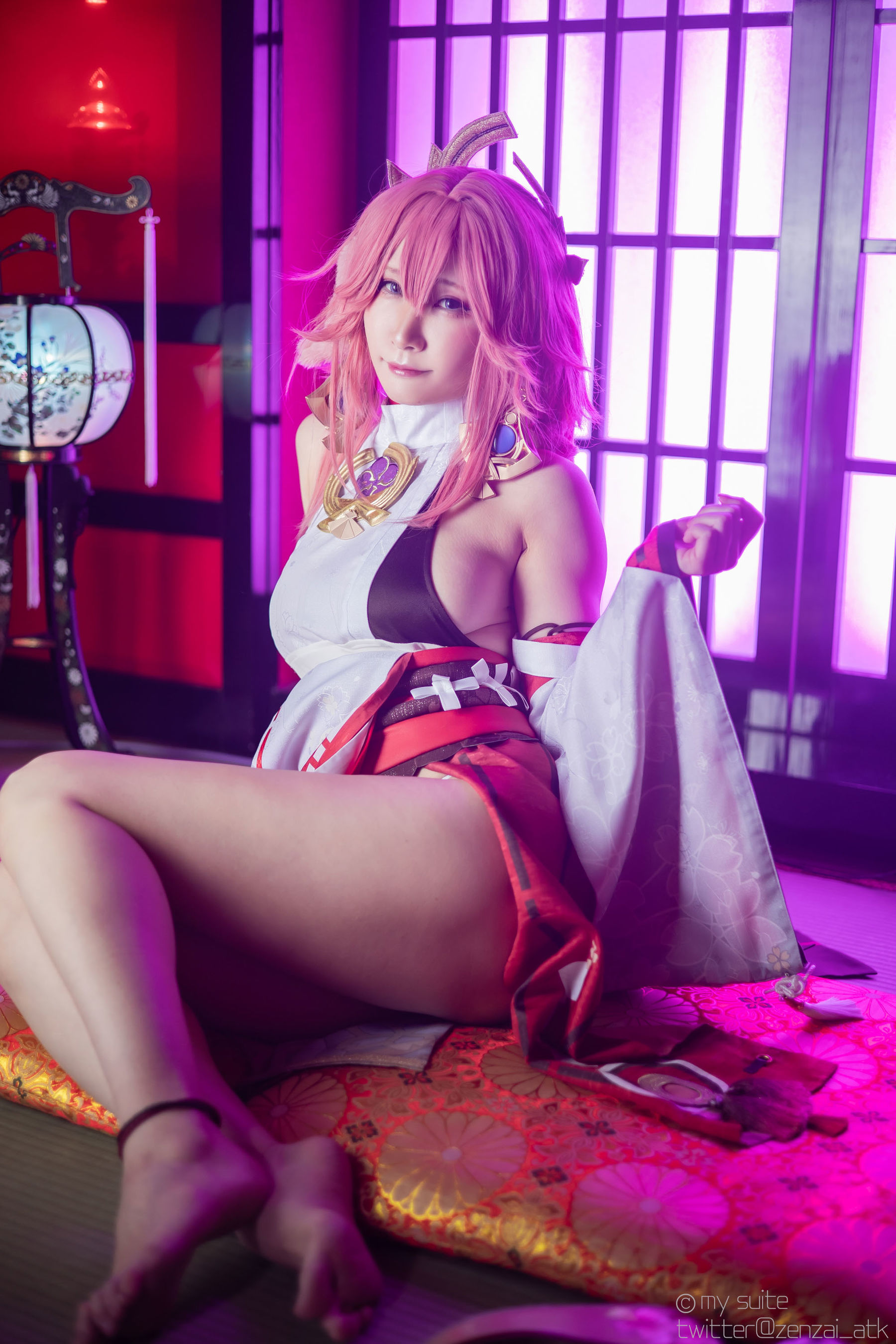 [Cosplay] [my suite] Atsuki あつき - Genshin Impact Yae Miko & Kujou Sara - 2
