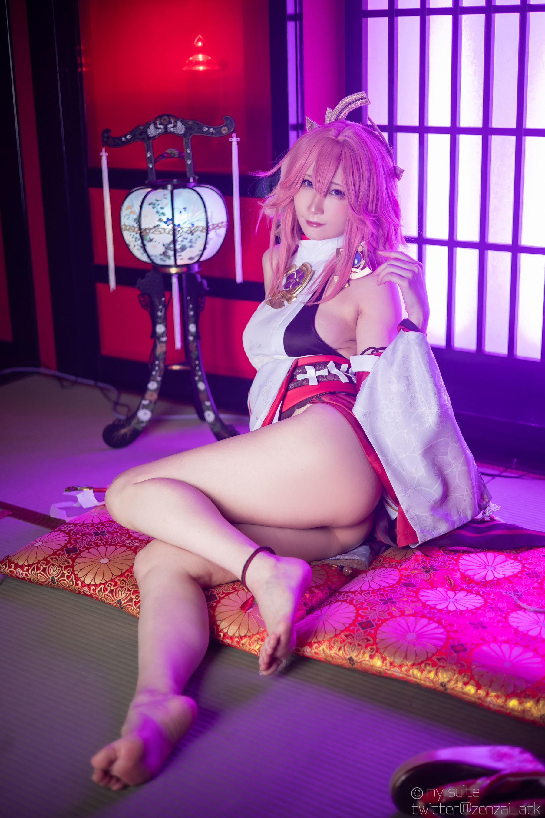 [Cosplay] [my suite] Atsuki あつき - Genshin Impact Yae Miko & Kujou Sara - 2