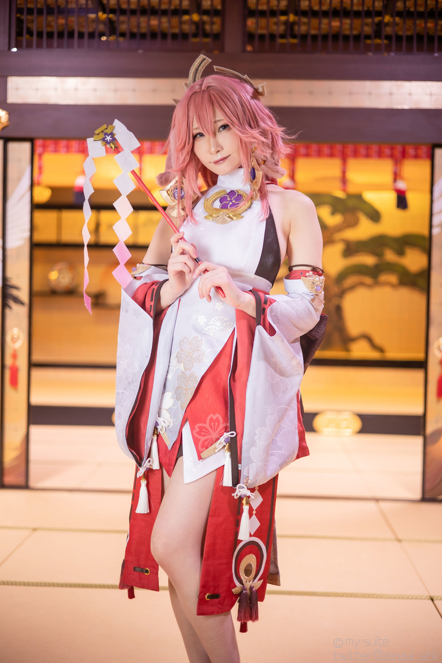 [Cosplay] [my suite] Atsuki あつき - Genshin Impact Yae Miko & Kujou Sara - 2
