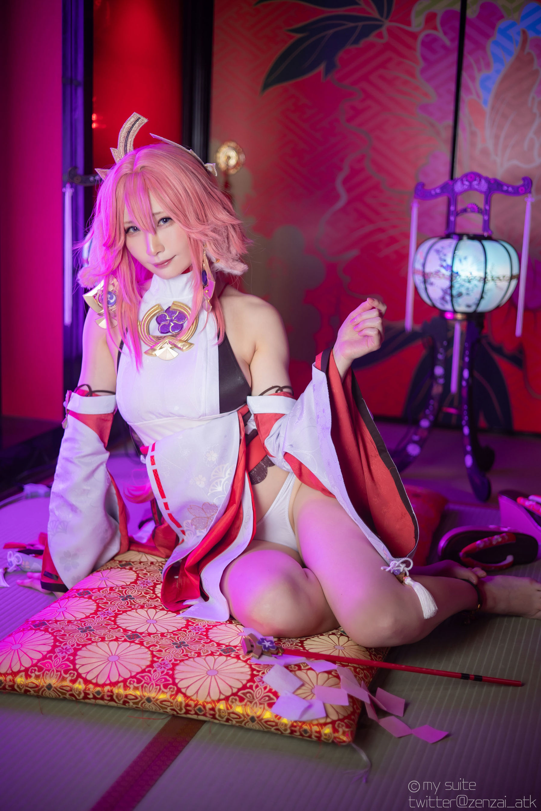 [Cosplay] [my suite] Atsuki あつき - Genshin Impact Yae Miko & Kujou Sara - 2