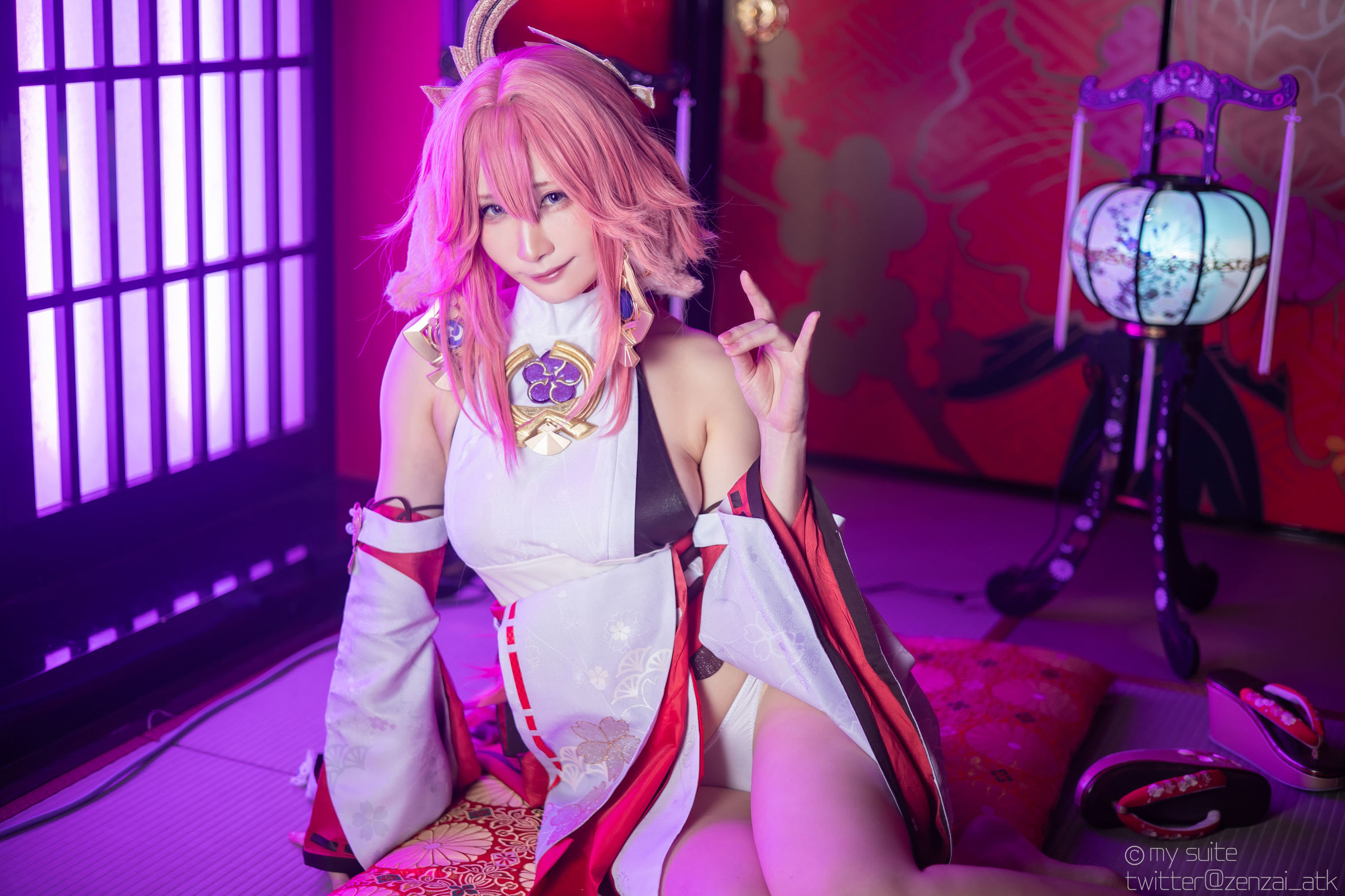 [Cosplay] [my suite] Atsuki あつき - Genshin Impact Yae Miko & Kujou Sara - 2
