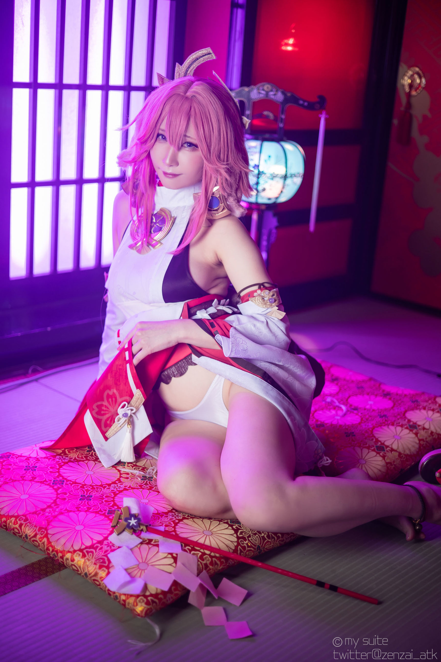 [Cosplay] [my suite] Atsuki あつき - Genshin Impact Yae Miko & Kujou Sara - 2