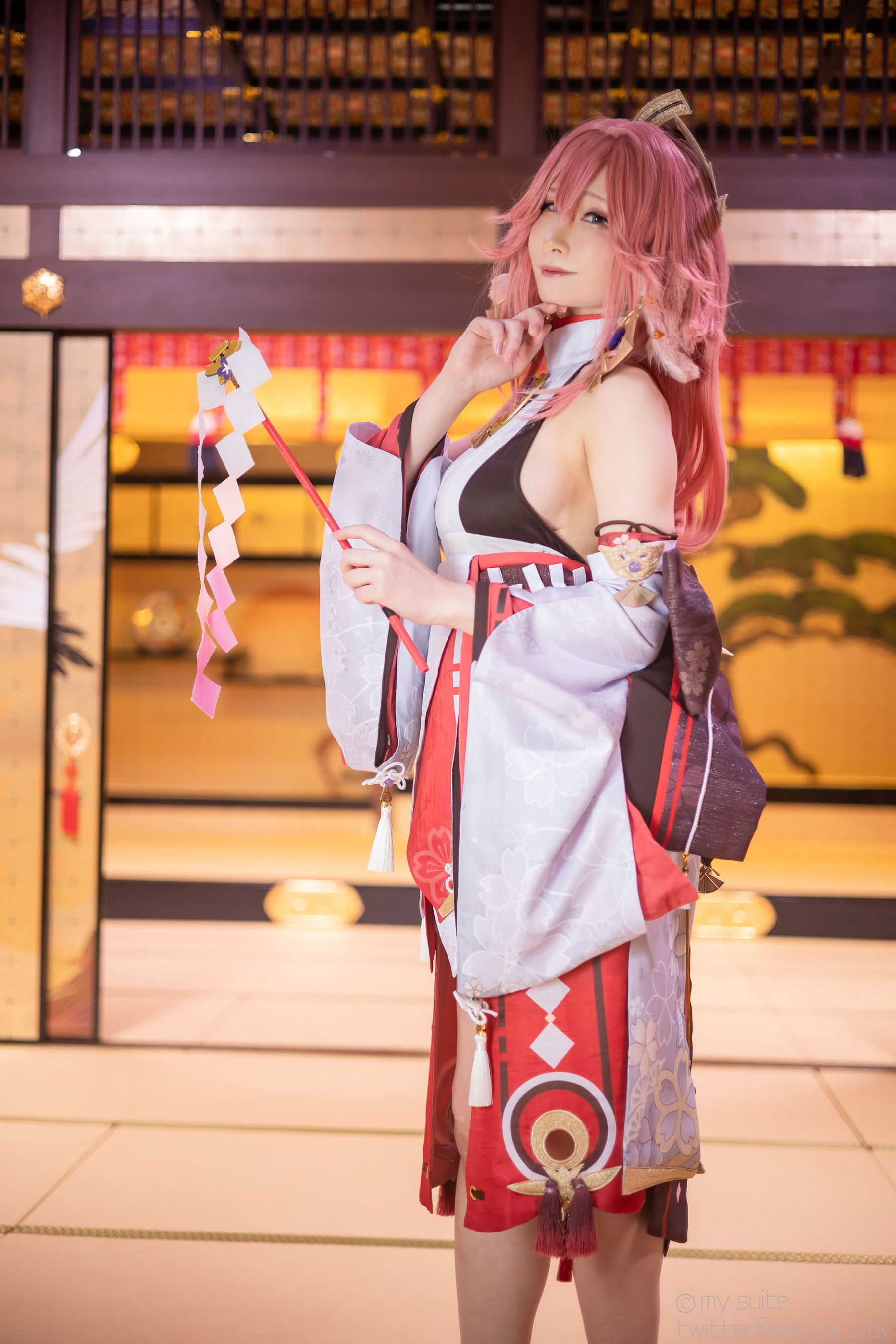 [Cosplay] [my suite] Atsuki あつき - Genshin Impact Yae Miko & Kujou Sara - 2