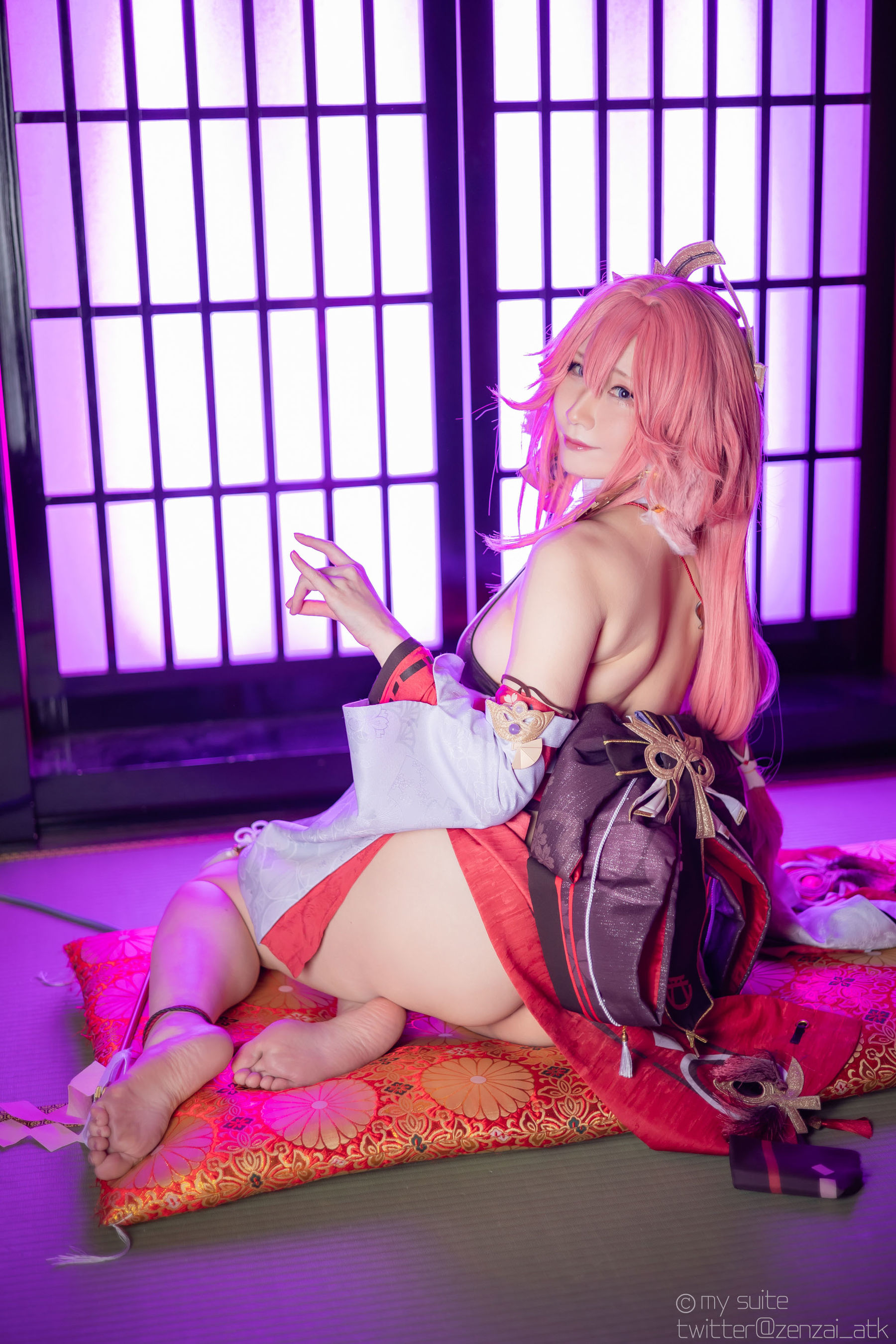[Cosplay] [my suite] Atsuki あつき - Genshin Impact Yae Miko & Kujou Sara - 2