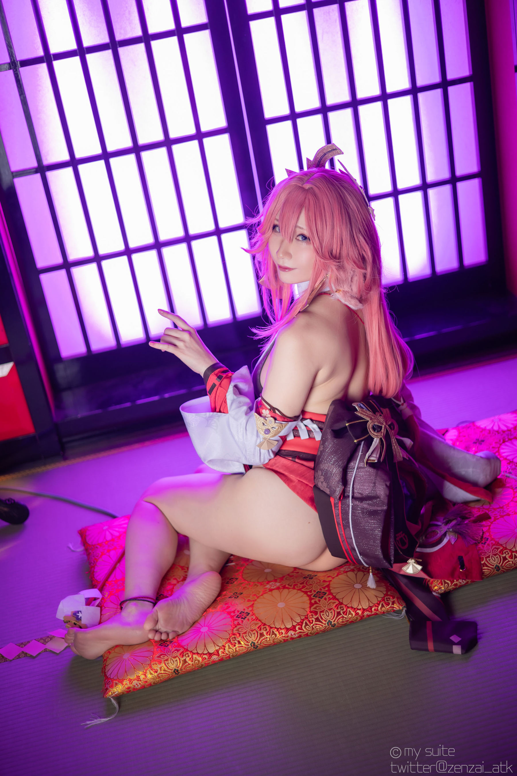 [Cosplay] [my suite] Atsuki あつき - Genshin Impact Yae Miko & Kujou Sara - 2