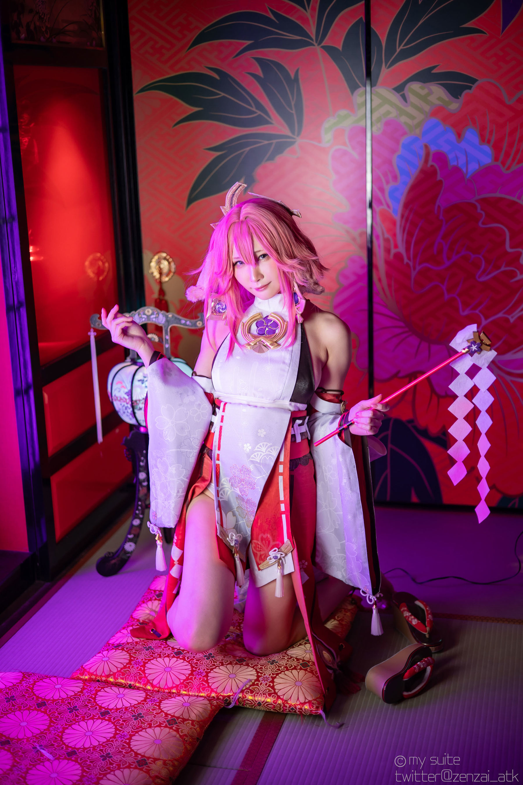 [Cosplay] [my suite] Atsuki あつき - Genshin Impact Yae Miko & Kujou Sara - 2