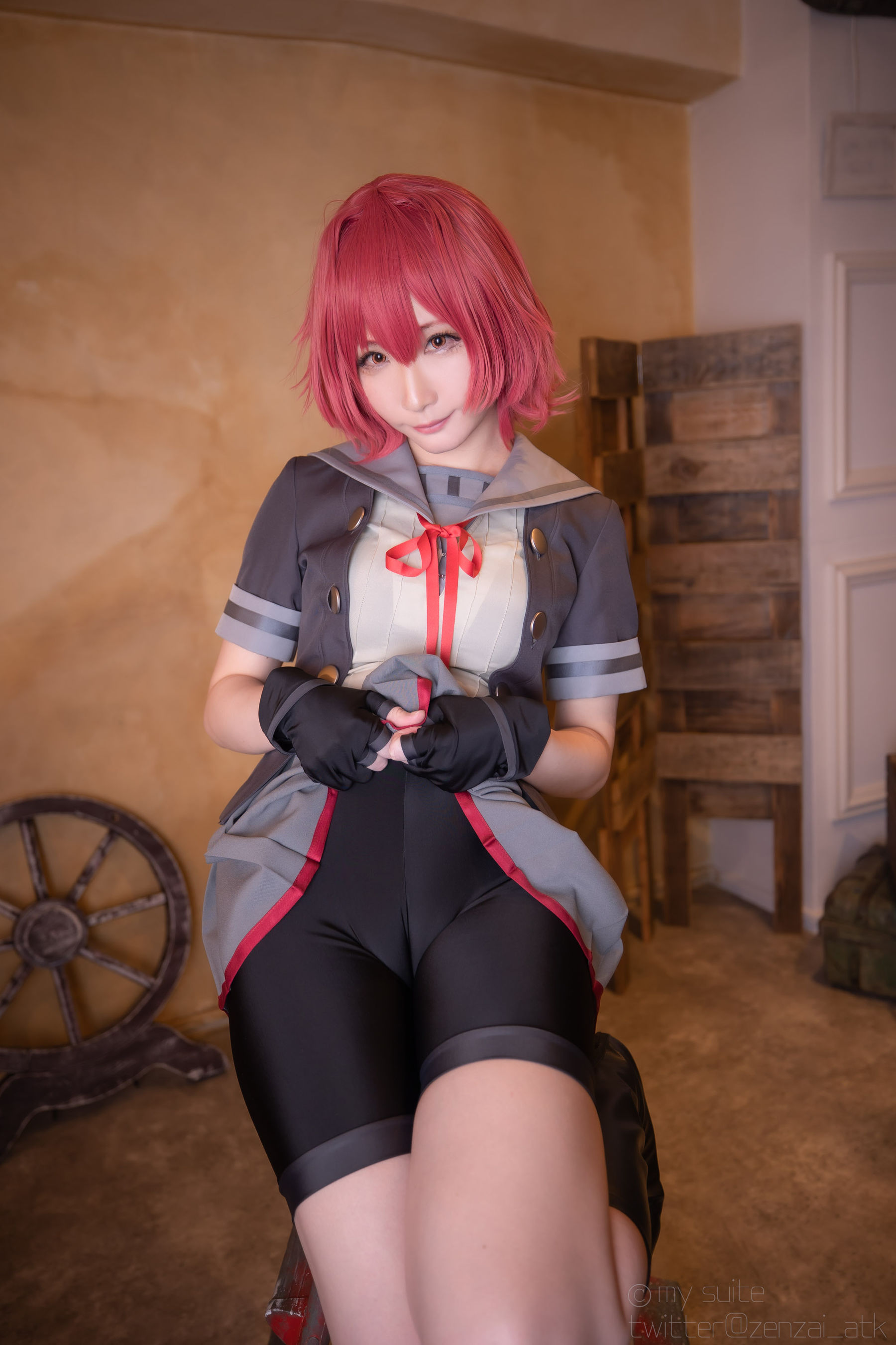 [Cosplay] [my suite] Atsuki あつき - 艦娘がスパッツの良さを教えてくれるROM Suite Collection.38 (KanColle) - 2