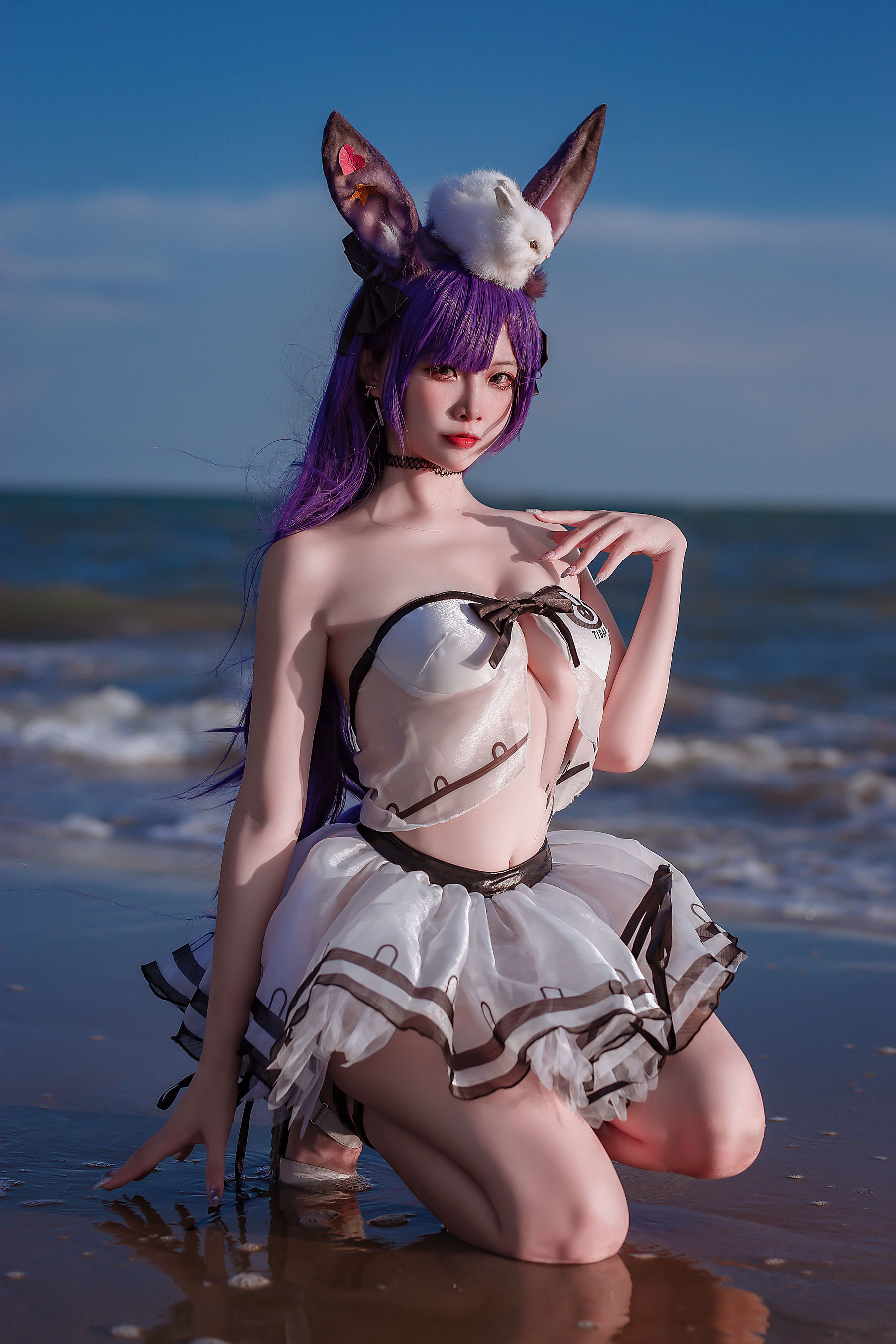 人气Coser 二佐Nisa - 泰拉夏日纪事 方舟暗索泳装