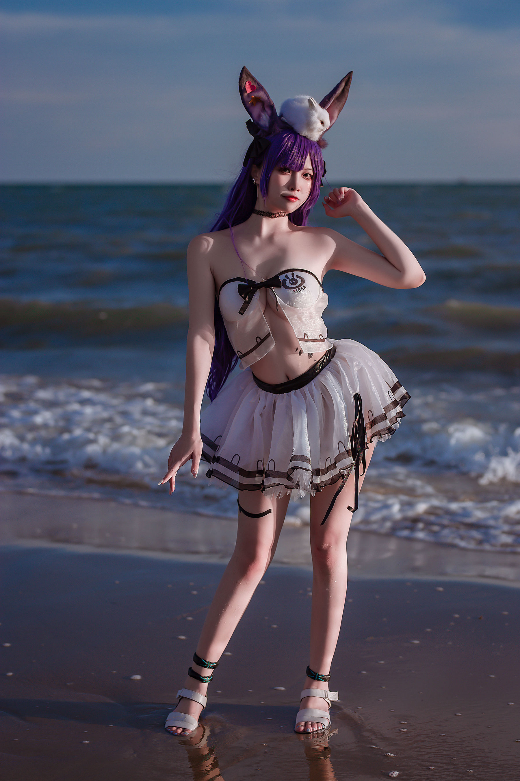 人气Coser 二佐Nisa - 泰拉夏日纪事 方舟暗索泳装