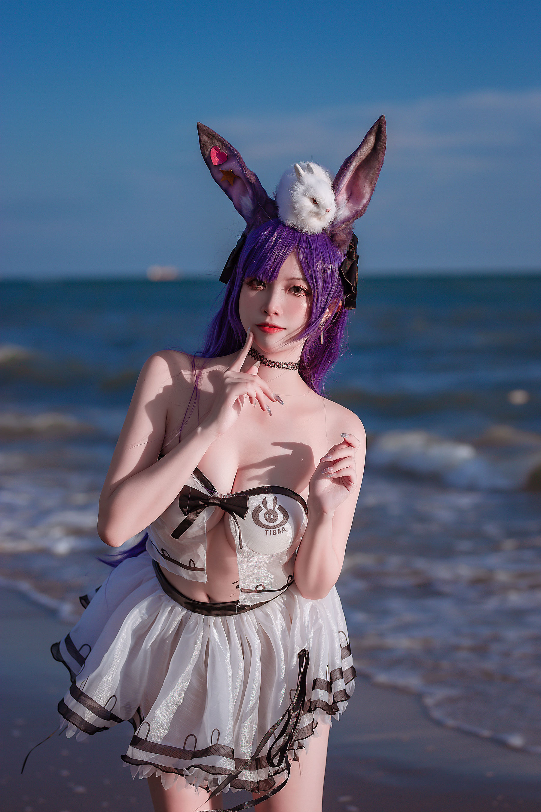 人气Coser 二佐Nisa - 泰拉夏日纪事 方舟暗索泳装