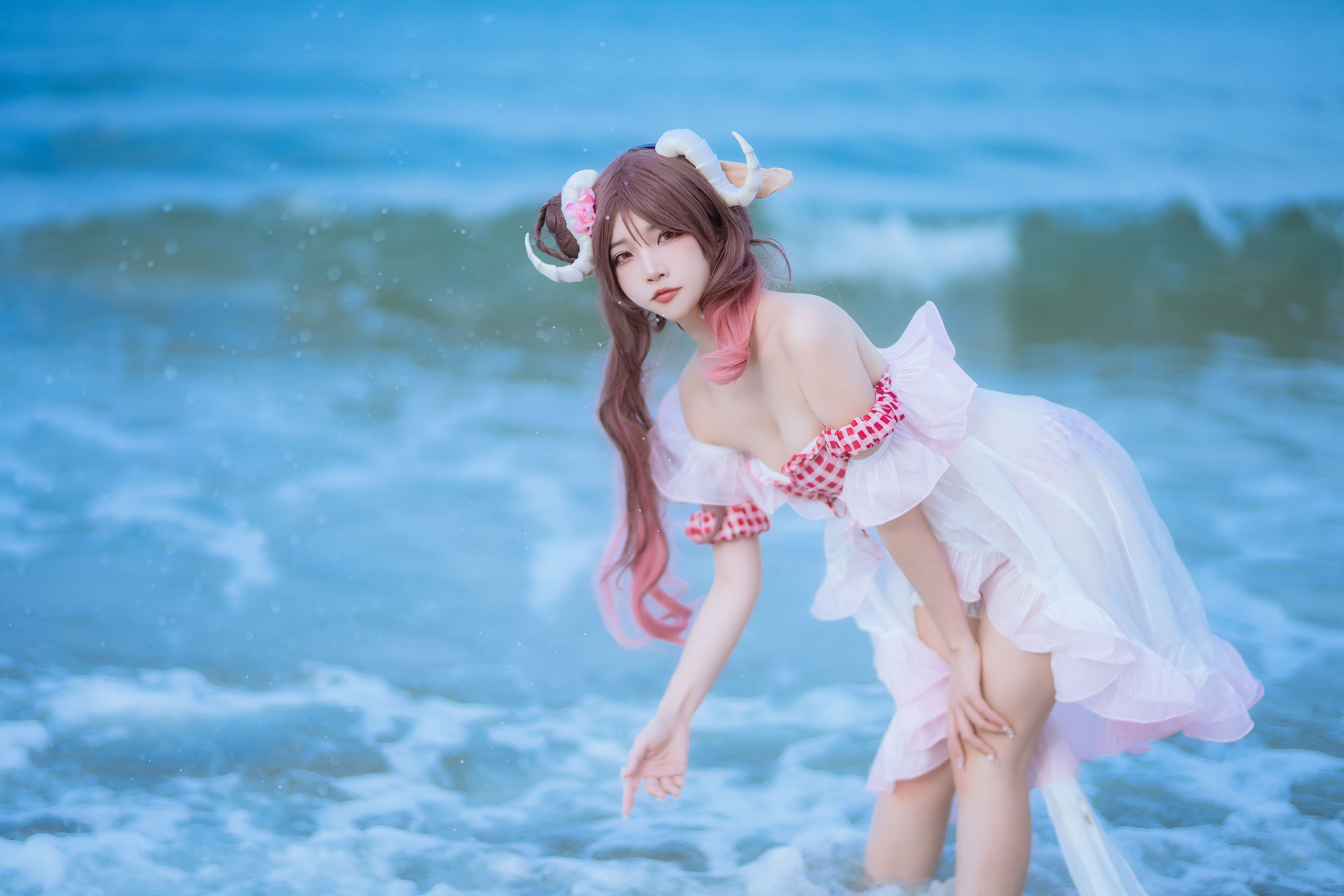 人气Coser 二佐Nisa - 泰拉夏日纪事 艾雅法拉泳装