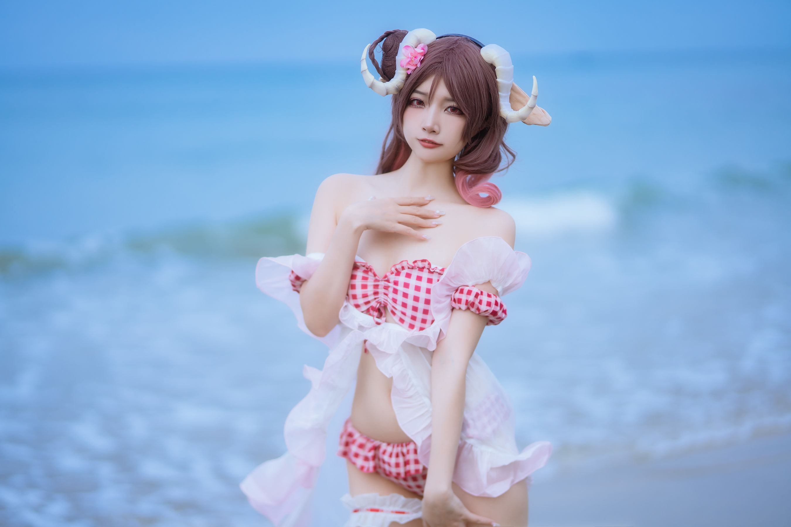 人气Coser 二佐Nisa - 泰拉夏日纪事 艾雅法拉泳装