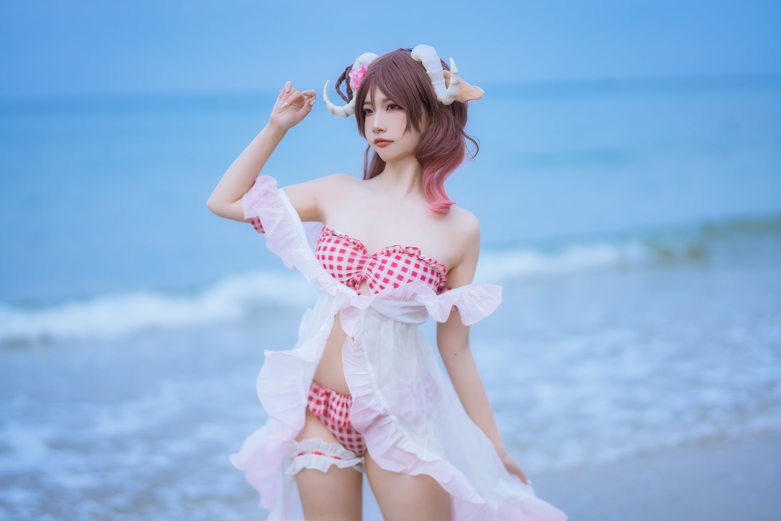 人气Coser 二佐Nisa - 泰拉夏日纪事 艾雅法拉泳装
