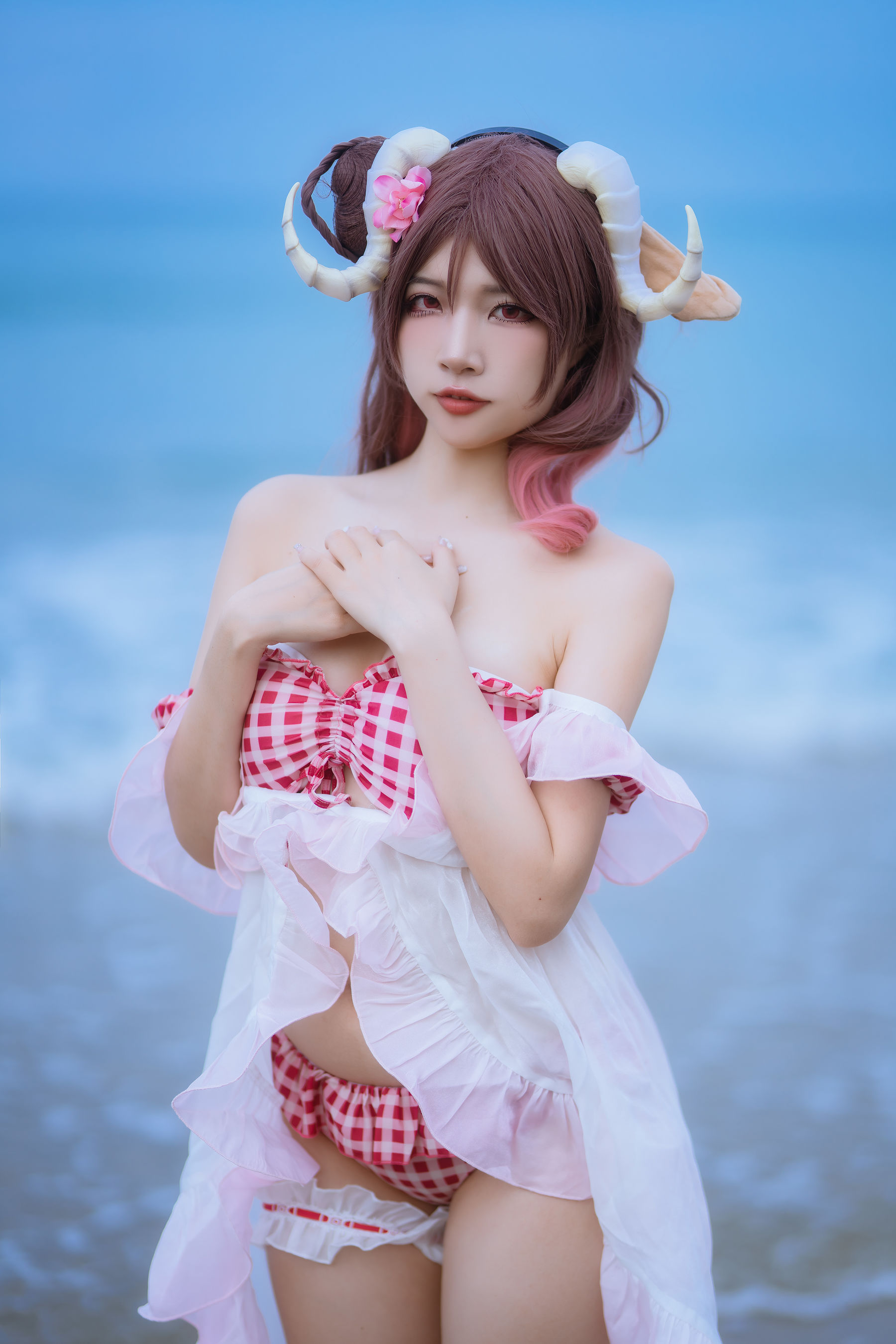 人气Coser 二佐Nisa - 泰拉夏日纪事 艾雅法拉泳装