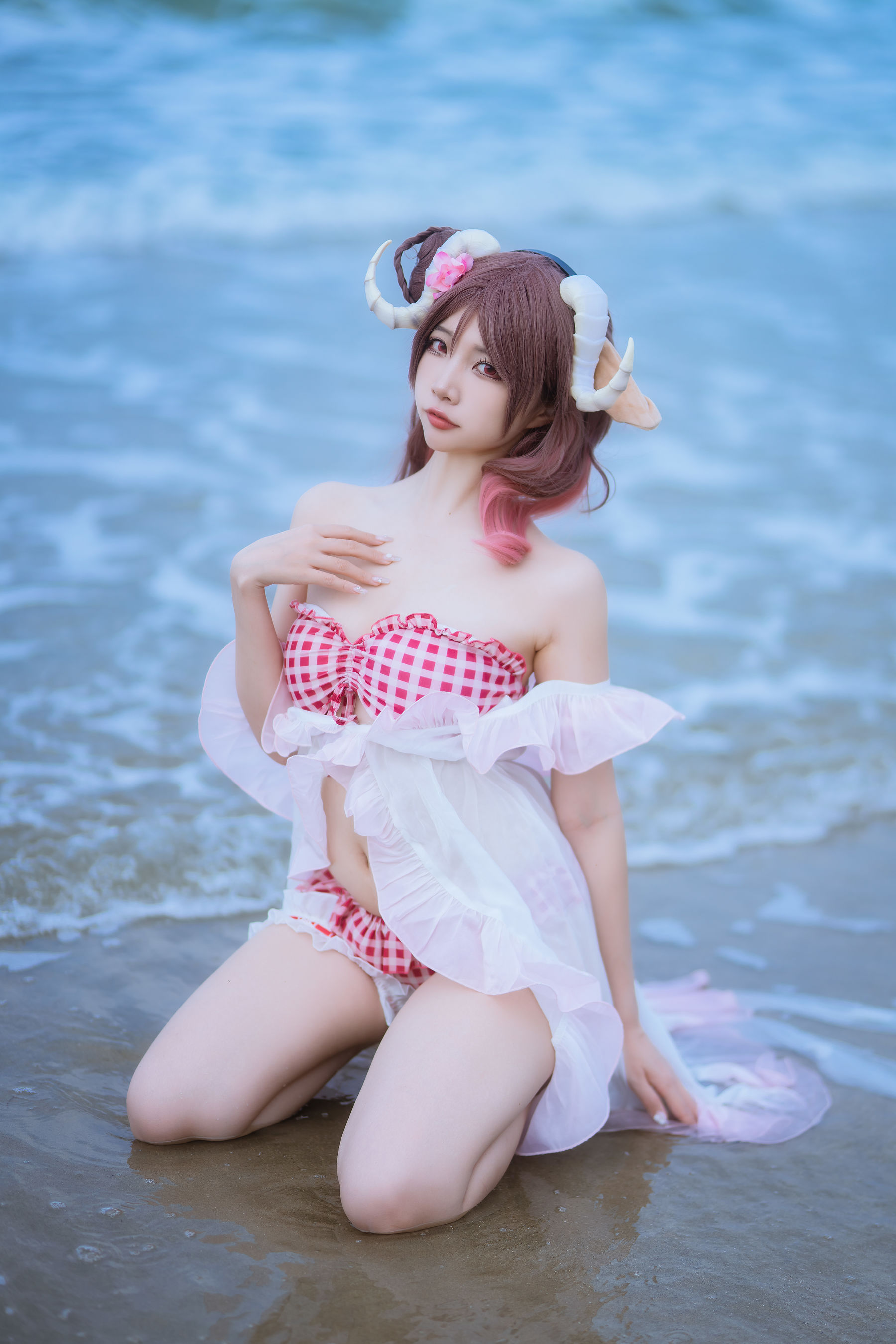 人气Coser 二佐Nisa - 泰拉夏日纪事 艾雅法拉泳装