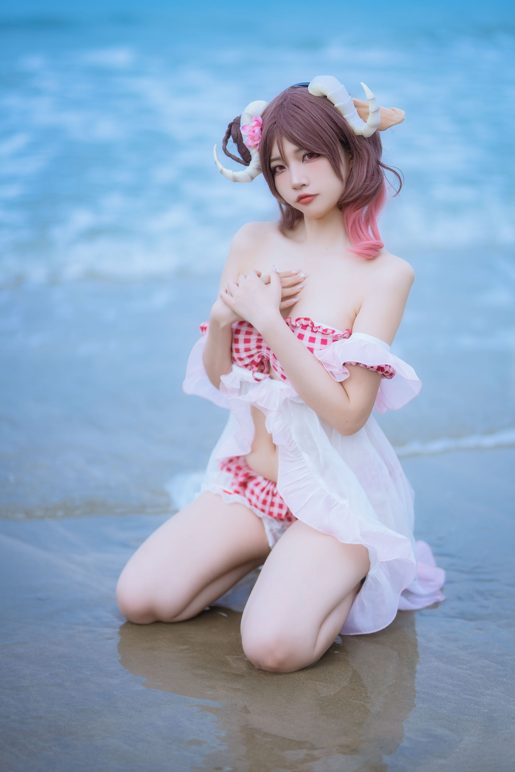 人气Coser 二佐Nisa - 泰拉夏日纪事 艾雅法拉泳装