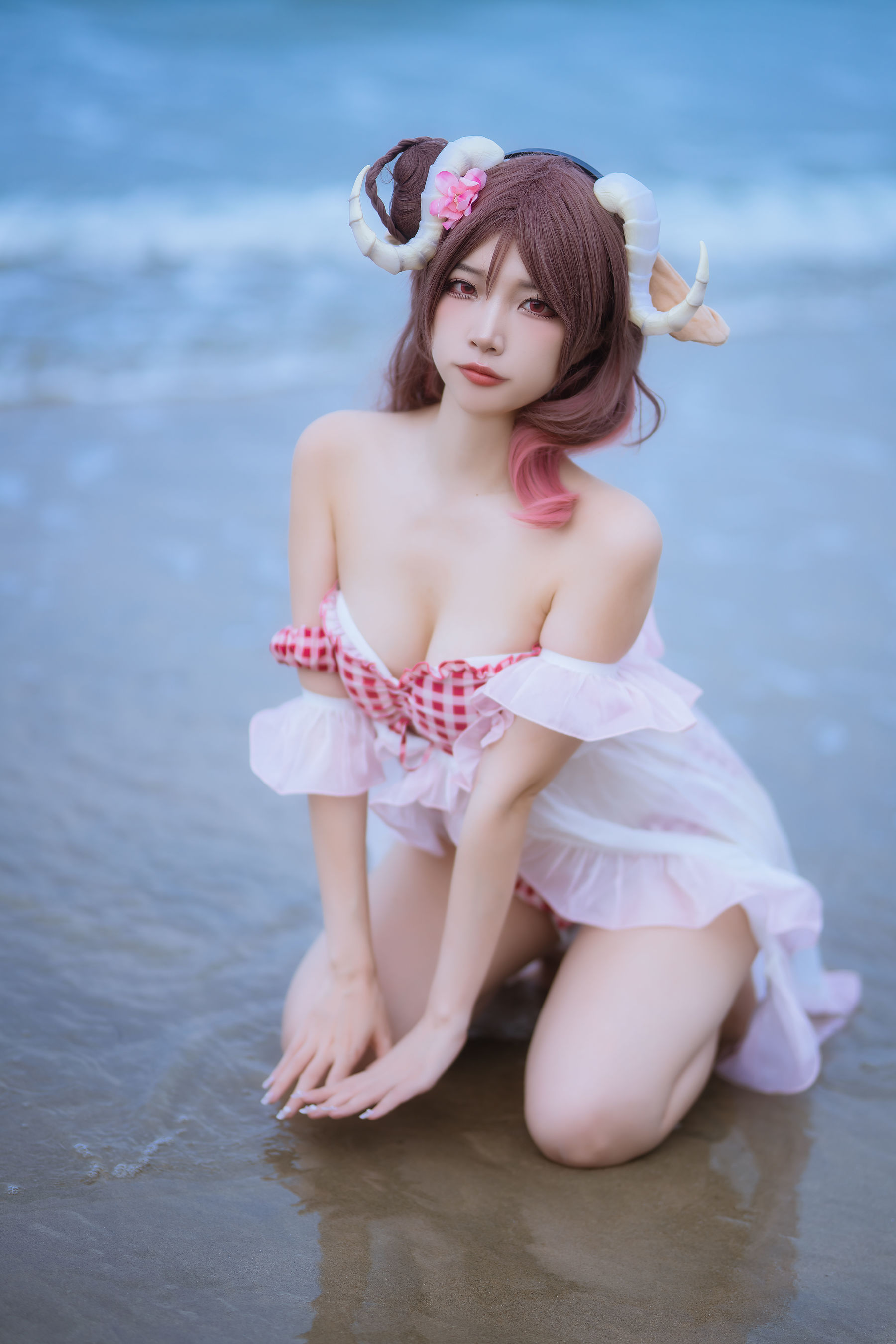 人气Coser 二佐Nisa - 泰拉夏日纪事 艾雅法拉泳装