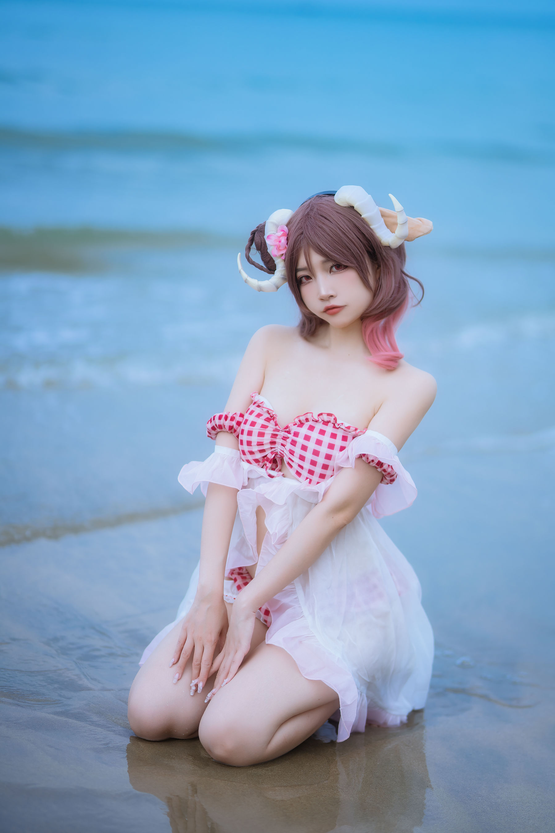 人气Coser 二佐Nisa - 泰拉夏日纪事 艾雅法拉泳装