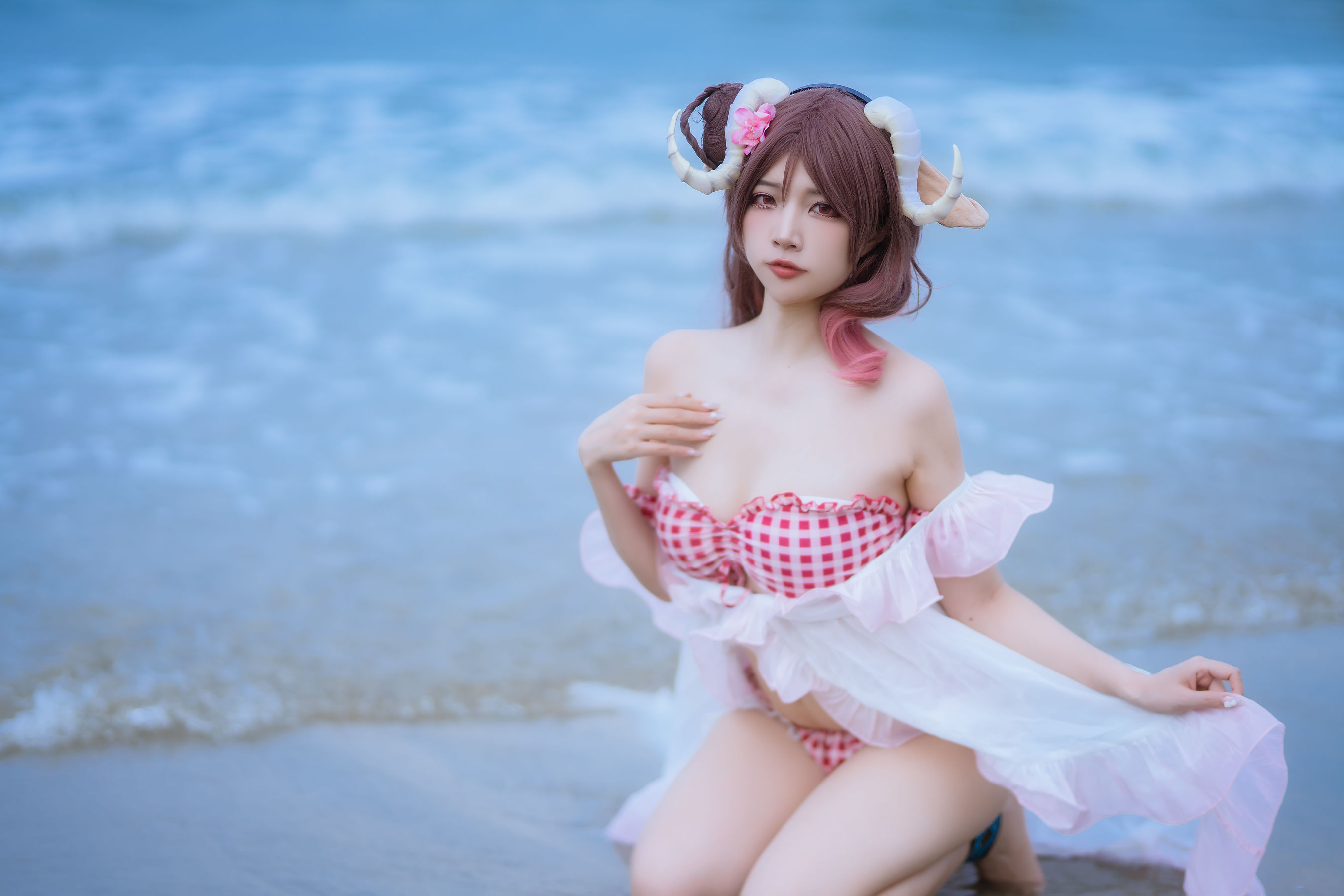 人气Coser 二佐Nisa - 泰拉夏日纪事 艾雅法拉泳装