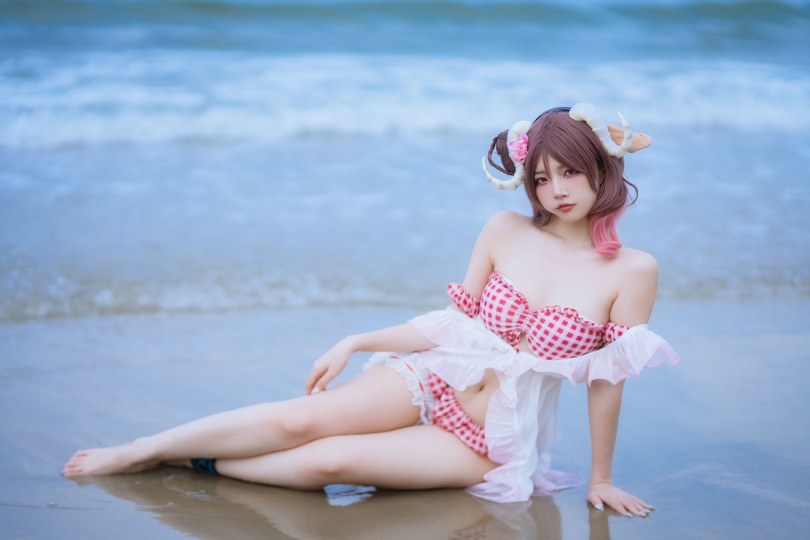 人气Coser 二佐Nisa - 泰拉夏日纪事 艾雅法拉泳装