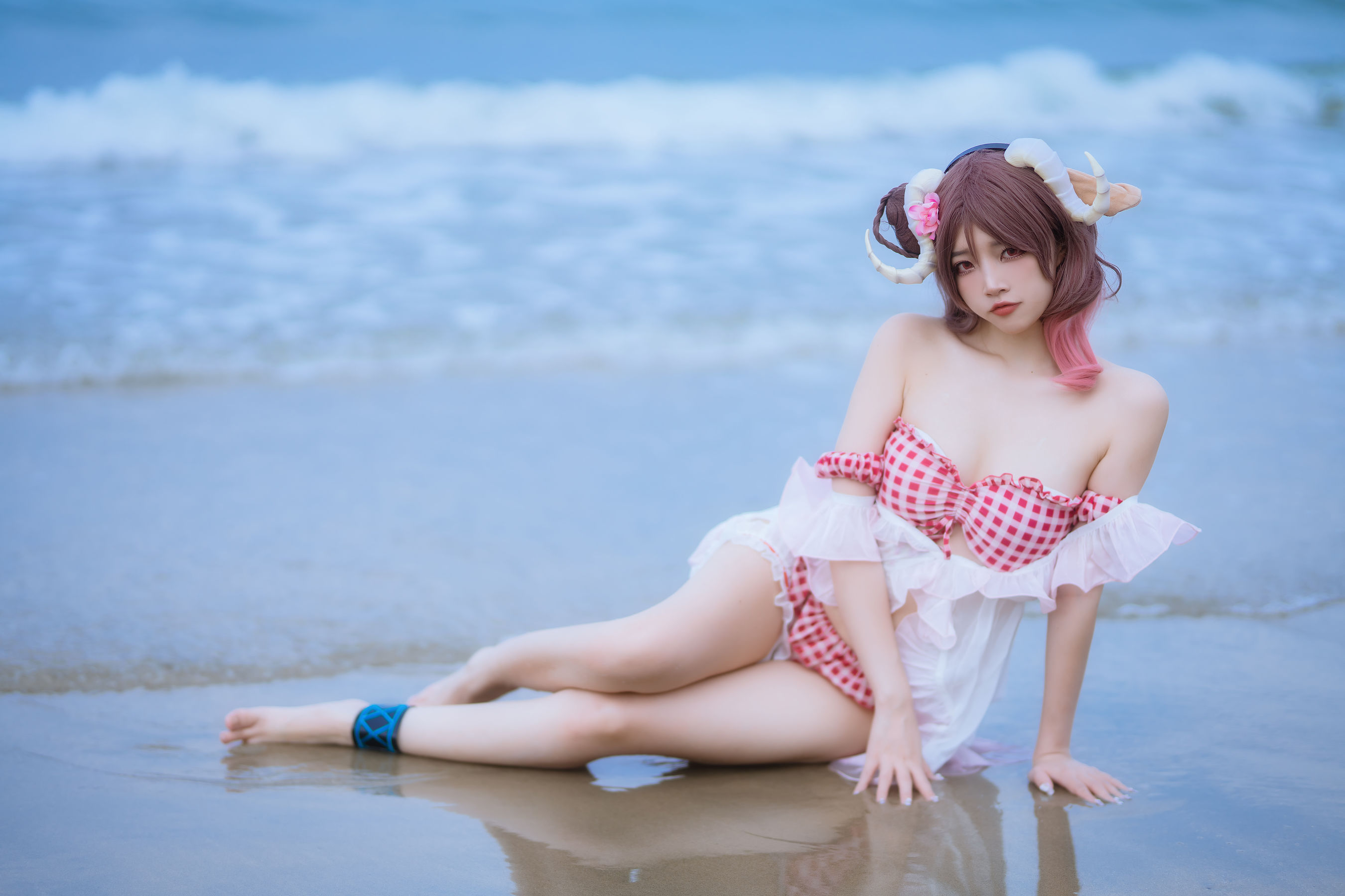 人气Coser 二佐Nisa - 泰拉夏日纪事 艾雅法拉泳装