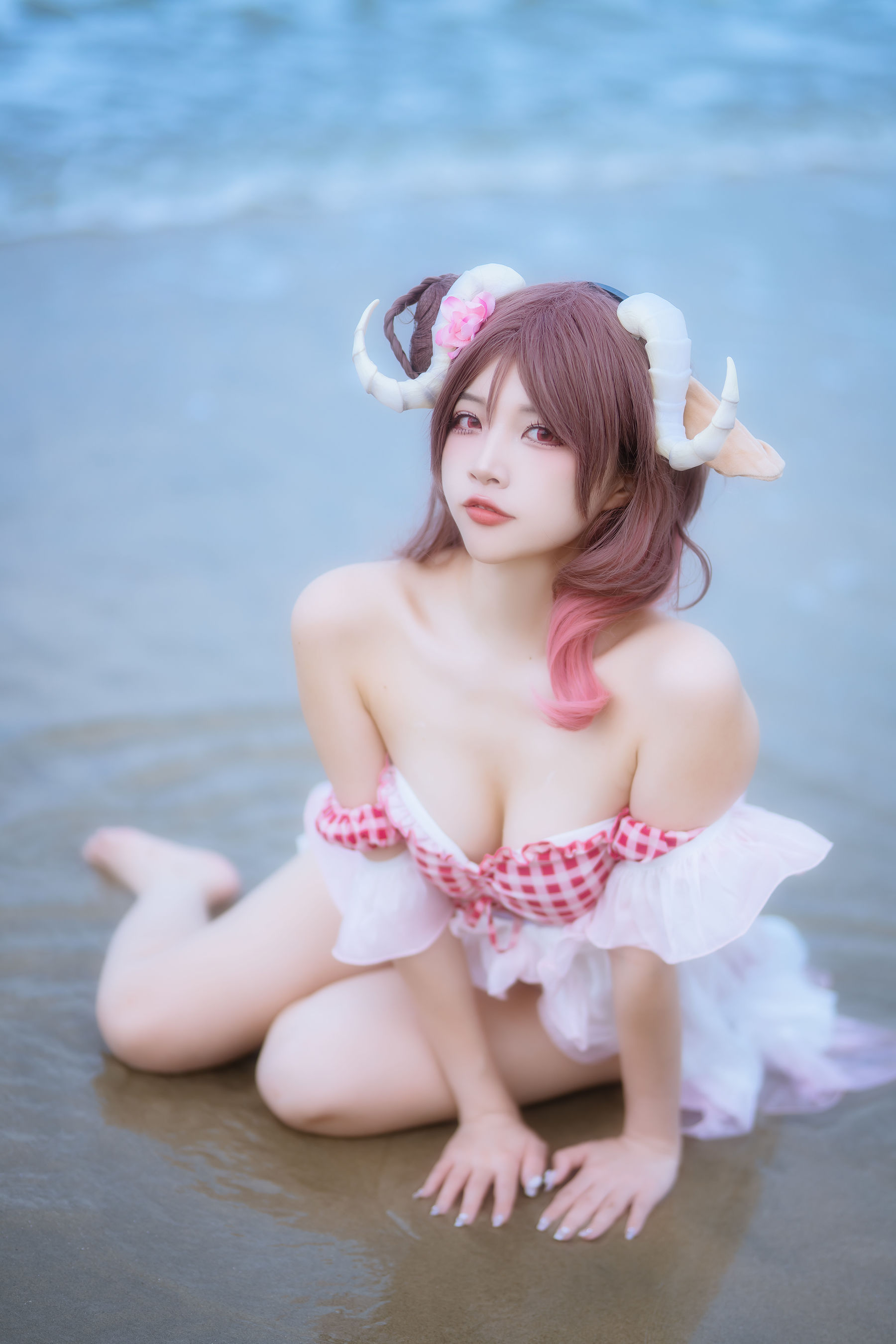 人气Coser 二佐Nisa - 泰拉夏日纪事 艾雅法拉泳装