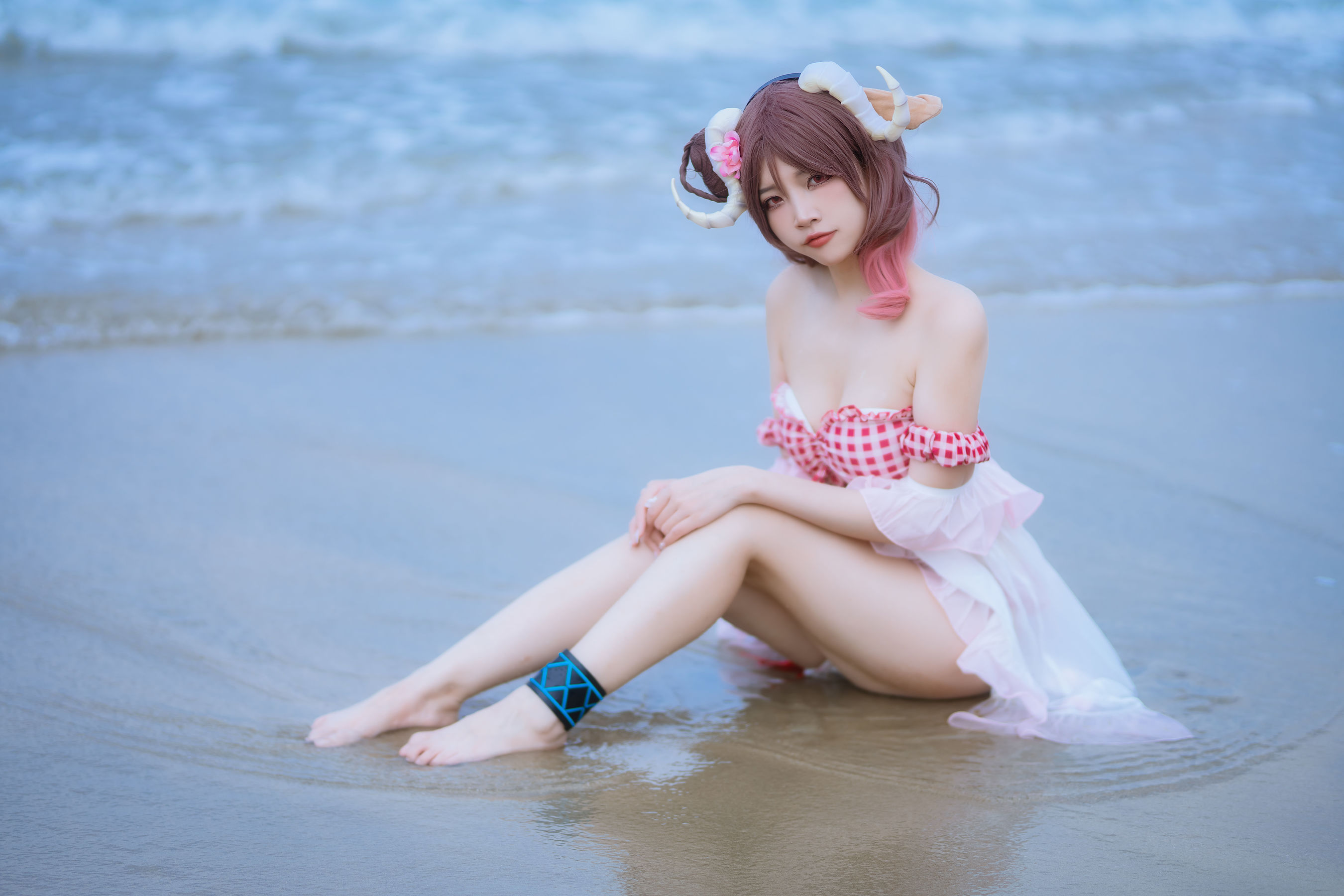 人气Coser 二佐Nisa - 泰拉夏日纪事 艾雅法拉泳装
