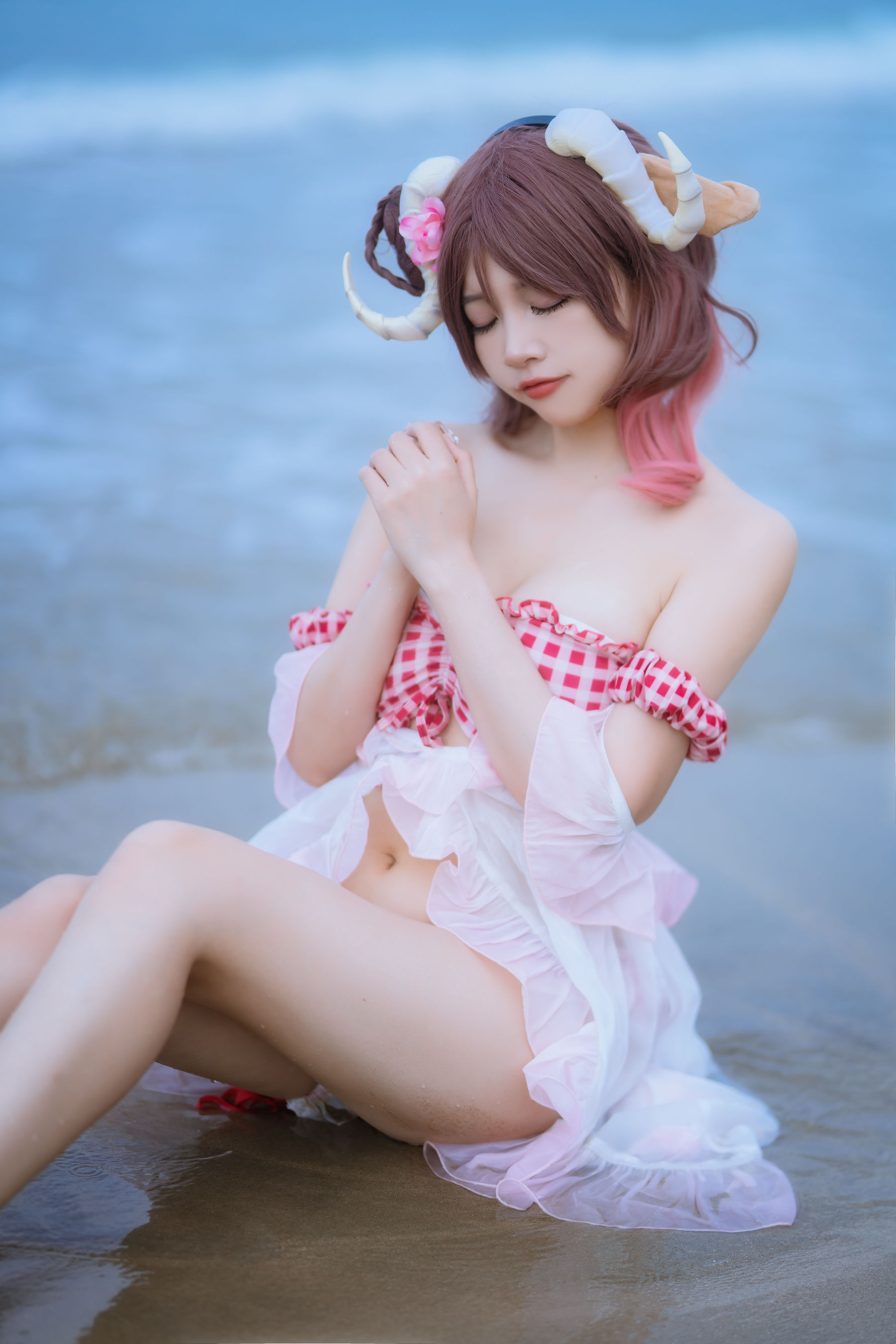 人气Coser 二佐Nisa - 泰拉夏日纪事 艾雅法拉泳装