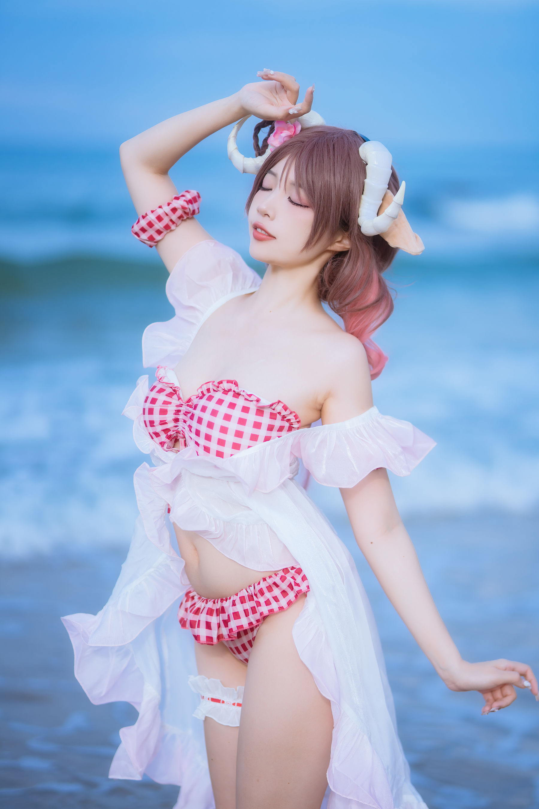 人气Coser 二佐Nisa - 泰拉夏日纪事 艾雅法拉泳装
