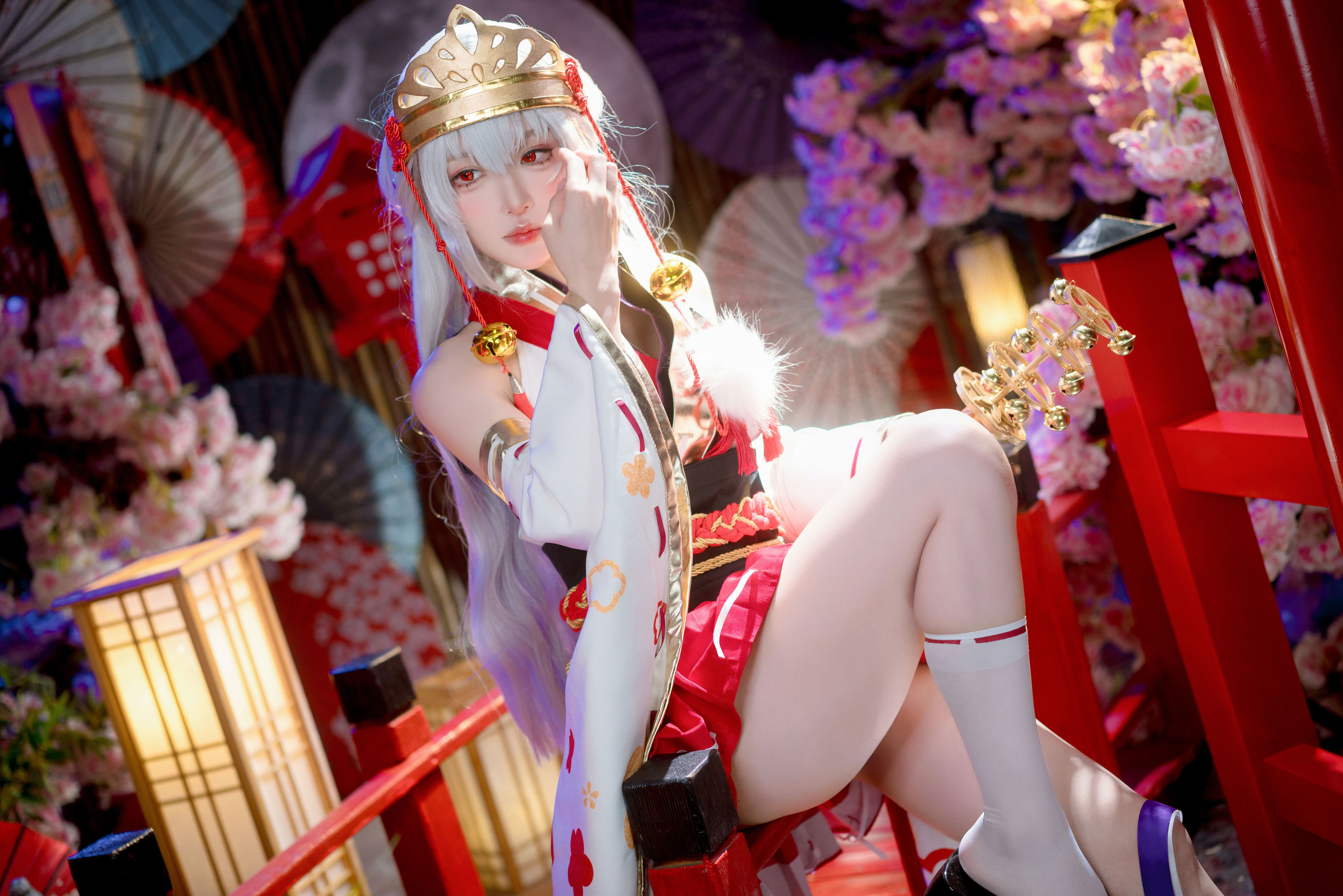 动漫博主阿包也是兔娘 - 樱境物语 巫女浴池