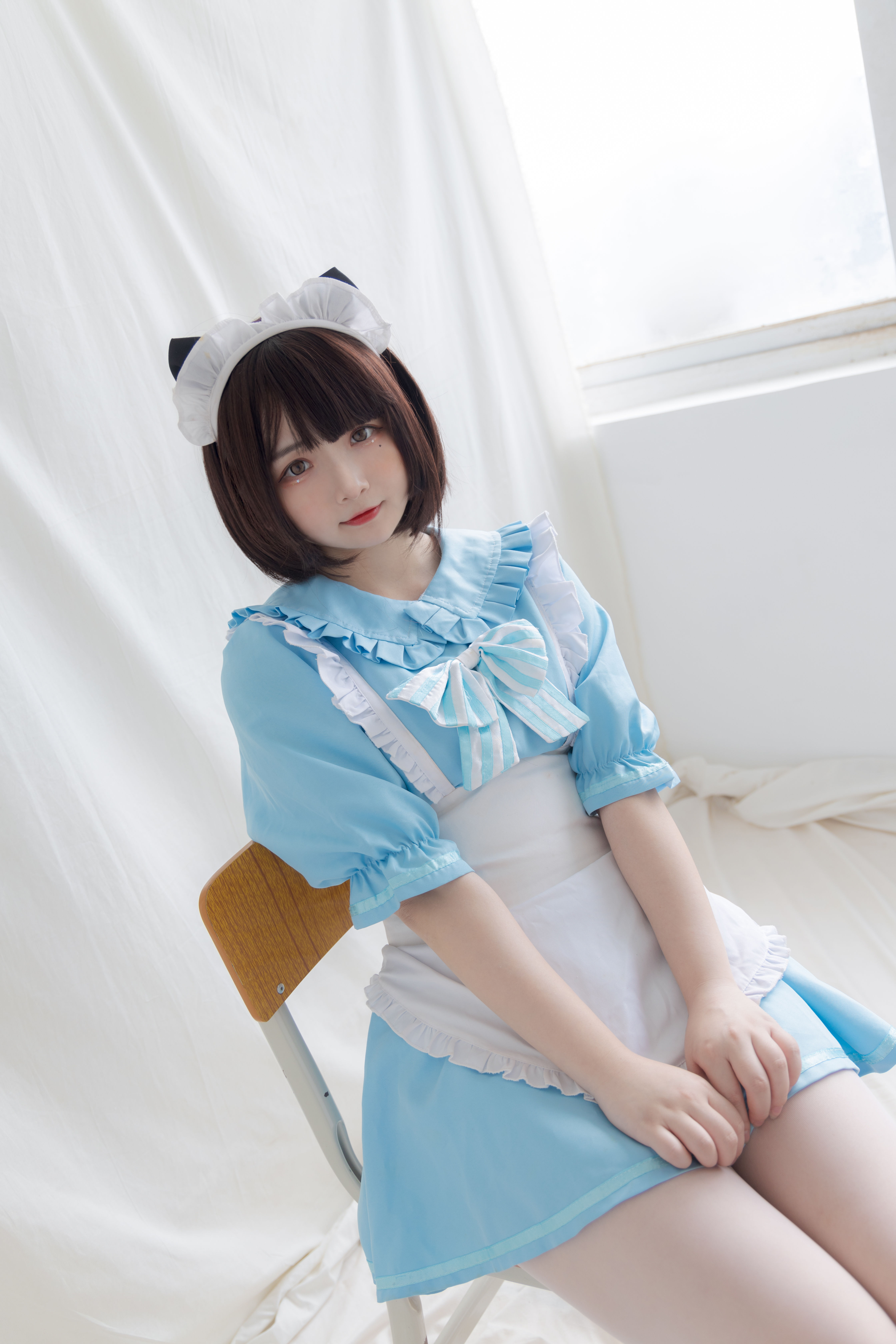 少女秩序写真 EXVOL.008 蓝白白仆