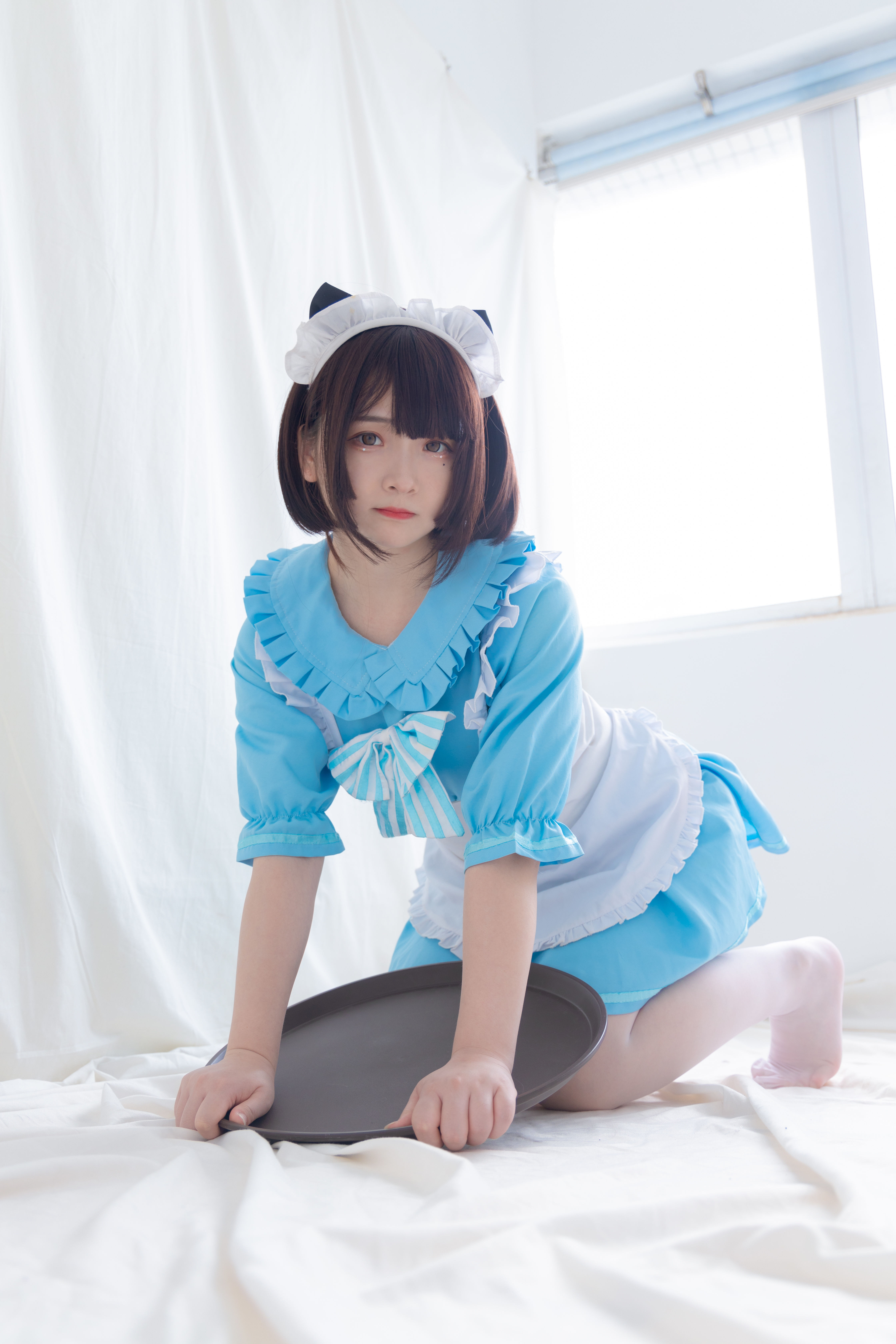 少女秩序写真 EXVOL.008 蓝白白仆