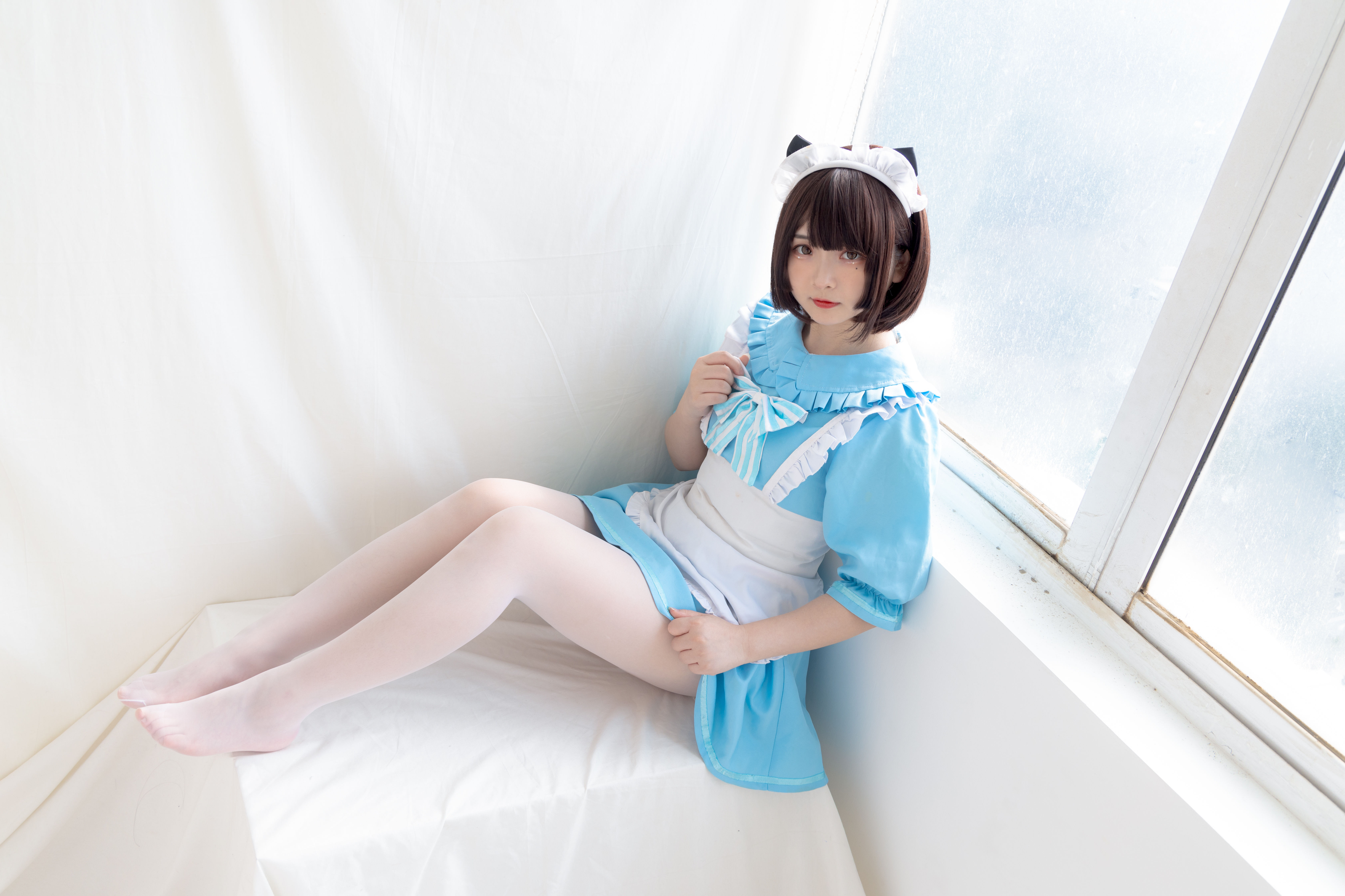 少女秩序写真 EXVOL.008 蓝白白仆