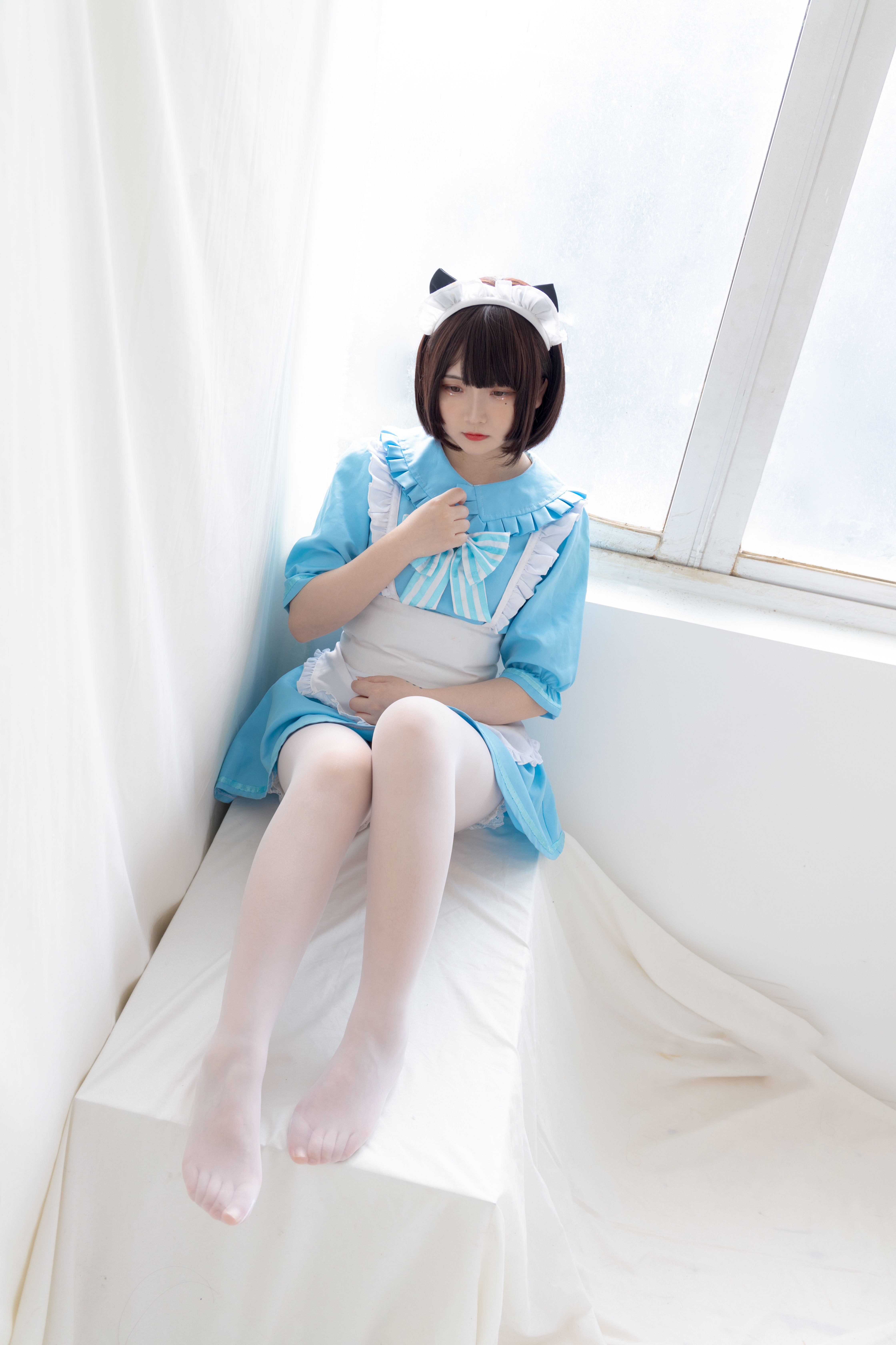 少女秩序写真 EXVOL.008 蓝白白仆